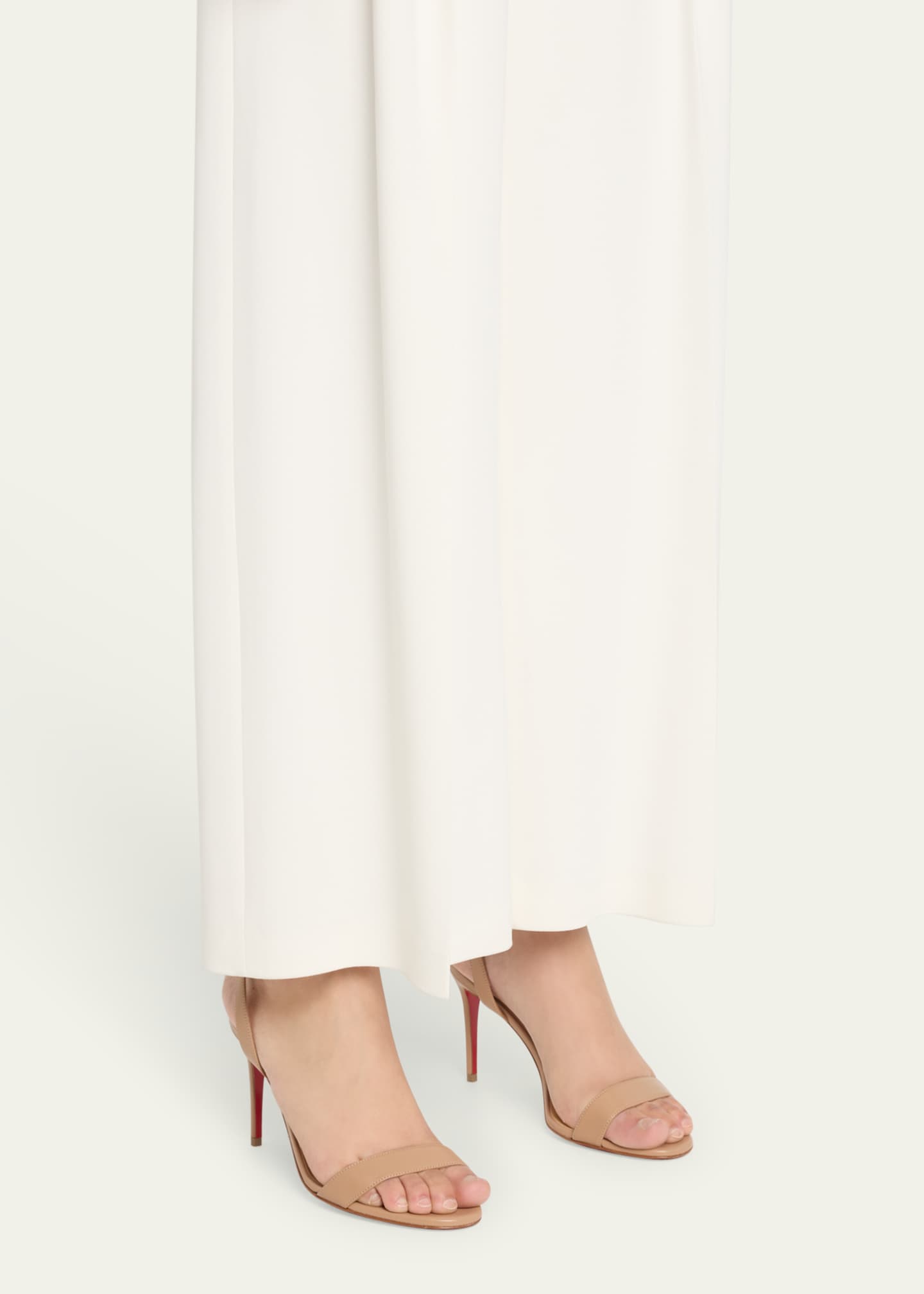 Christian Louboutin Loubigirl Leather Red Sole Ankle-Strap Sandals Image 2 of 3