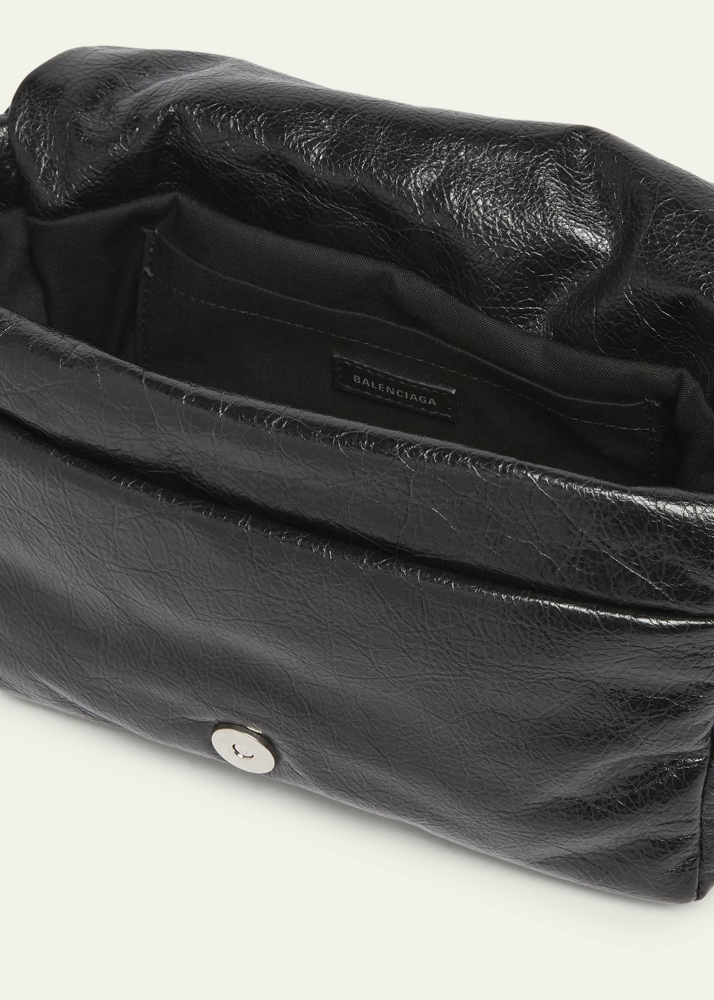 Balenciaga Men's Monaco Leather Messenger Bag Image 4 of 5