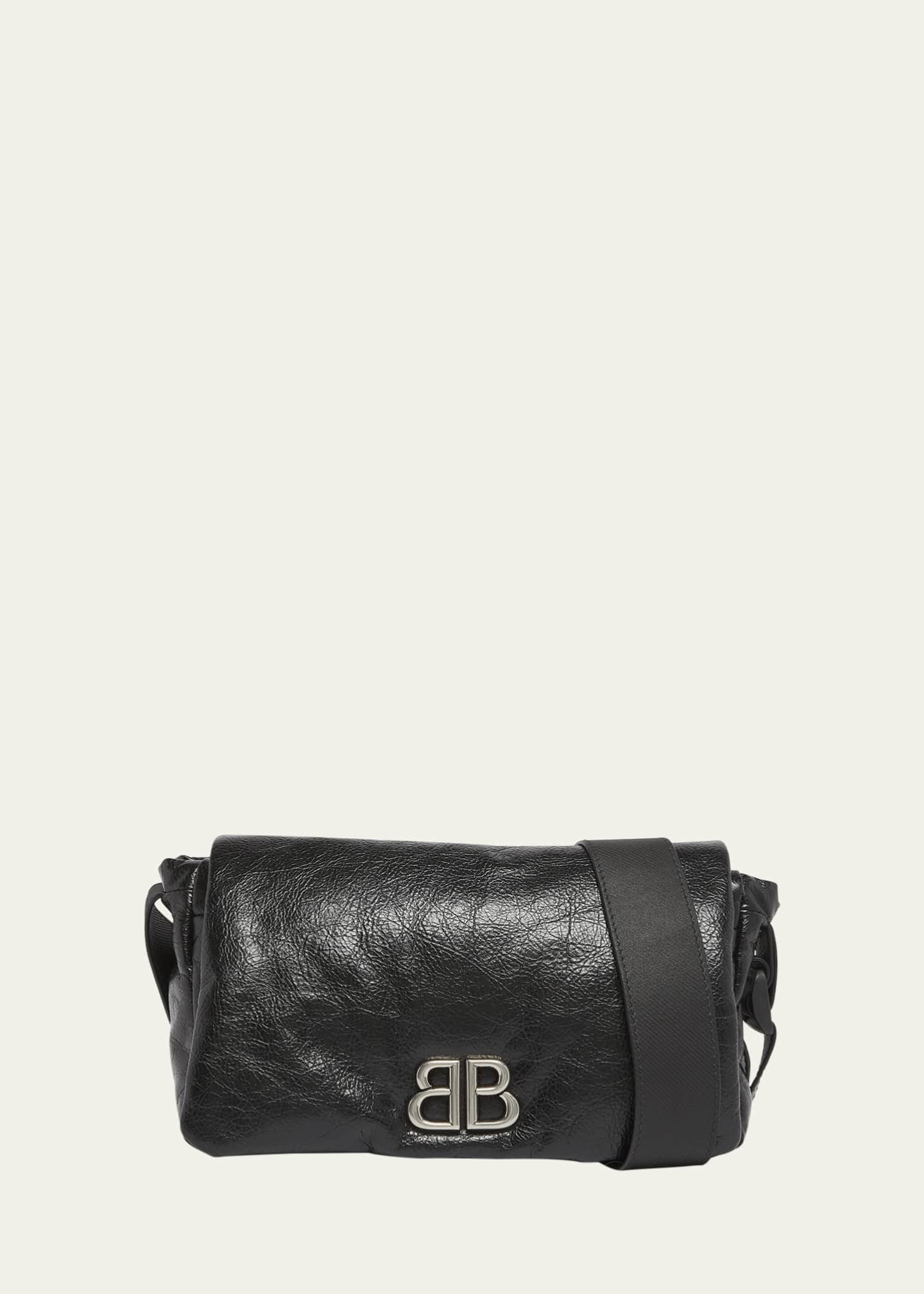 Balenciaga Men's Monaco Leather Messenger Bag Image 1 of 5