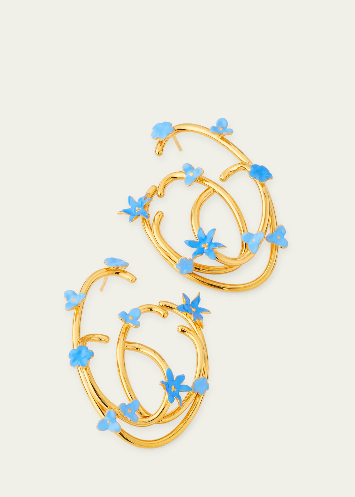 Oscar de la Renta Tangled O Floral Earrings Image 3 of 4