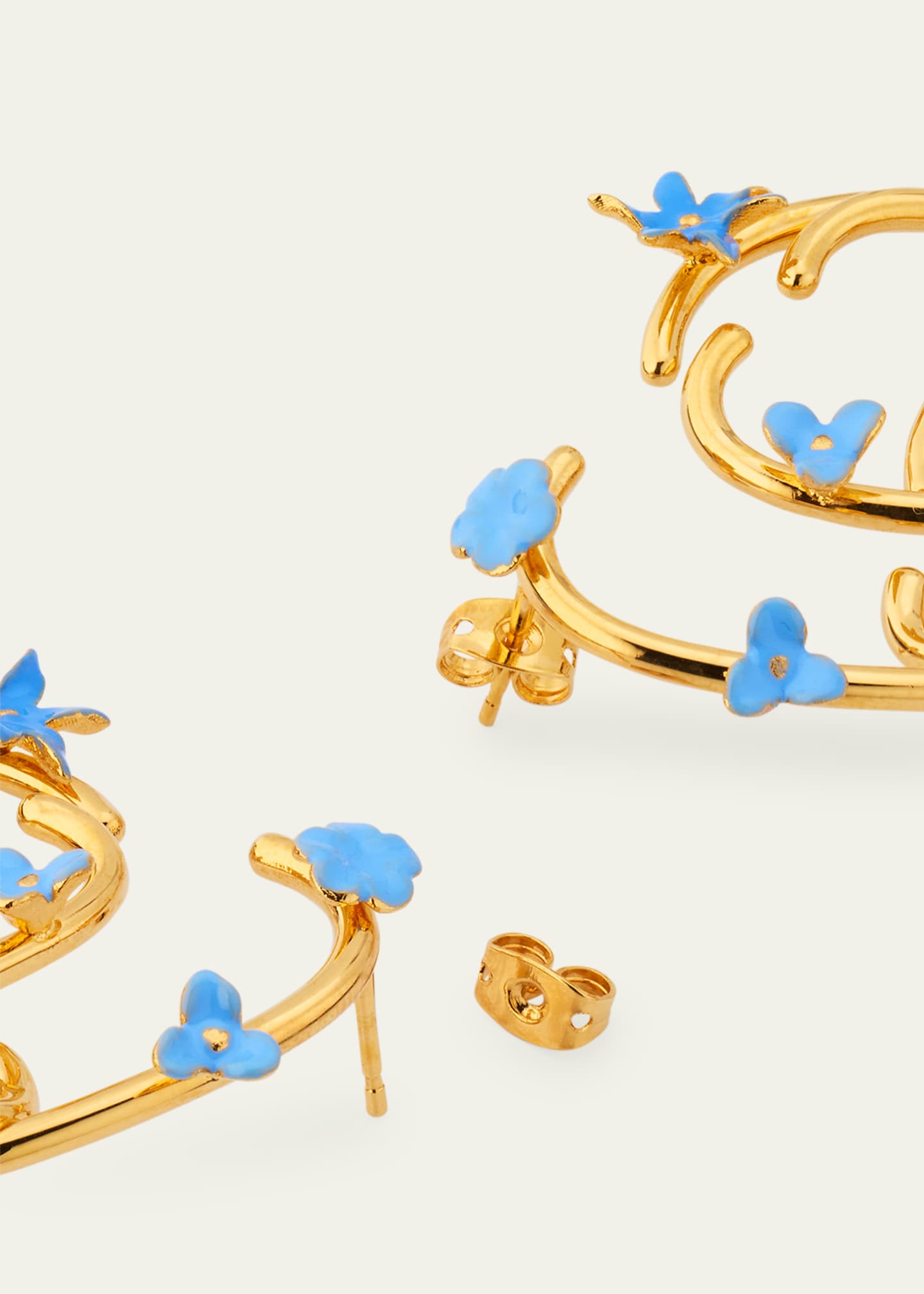 Oscar de la Renta Tangled O Floral Earrings Image 4 of 4