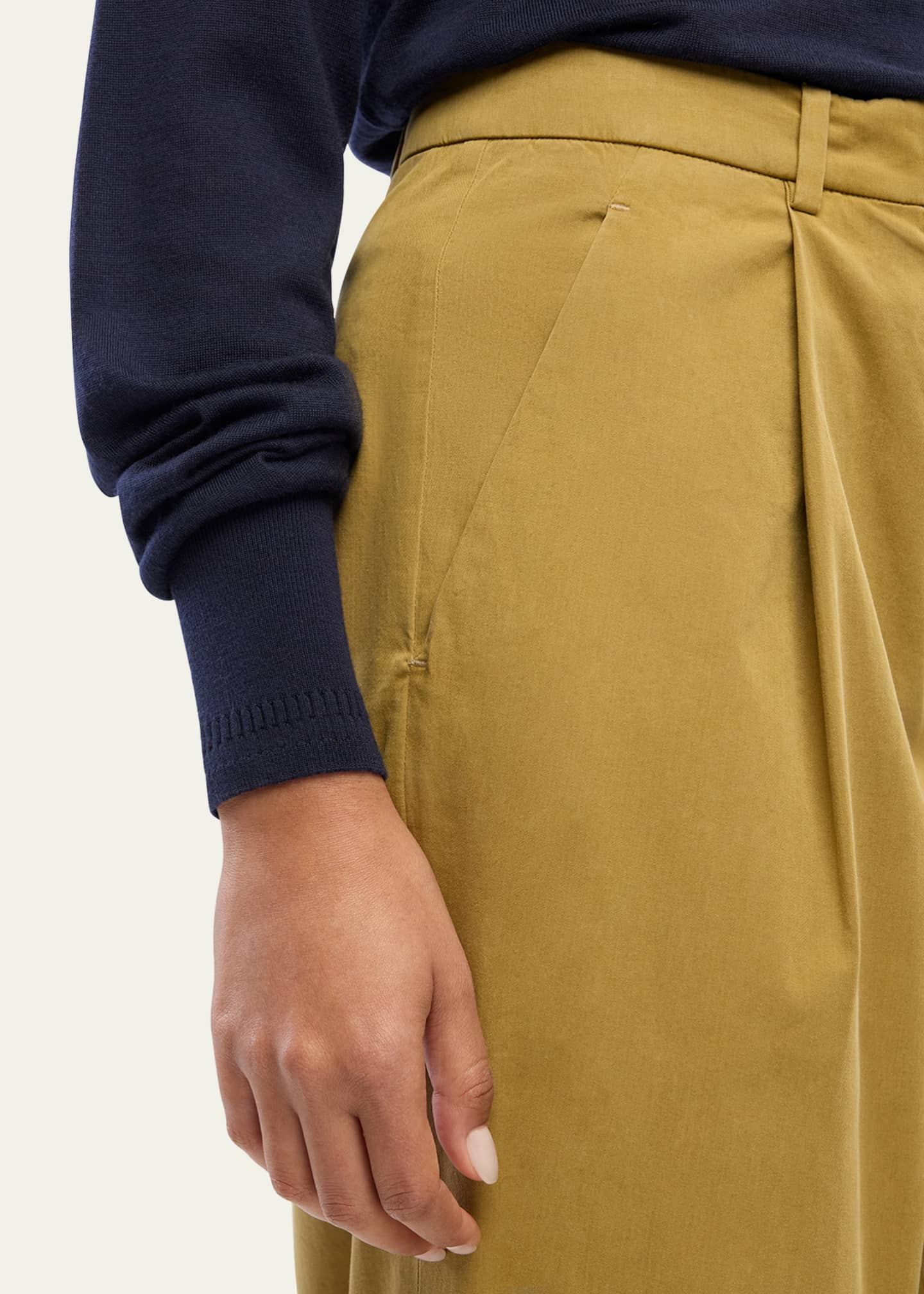 Another Tomorrow Featherweight Sheer Wool Sweater Image 5 of 5
