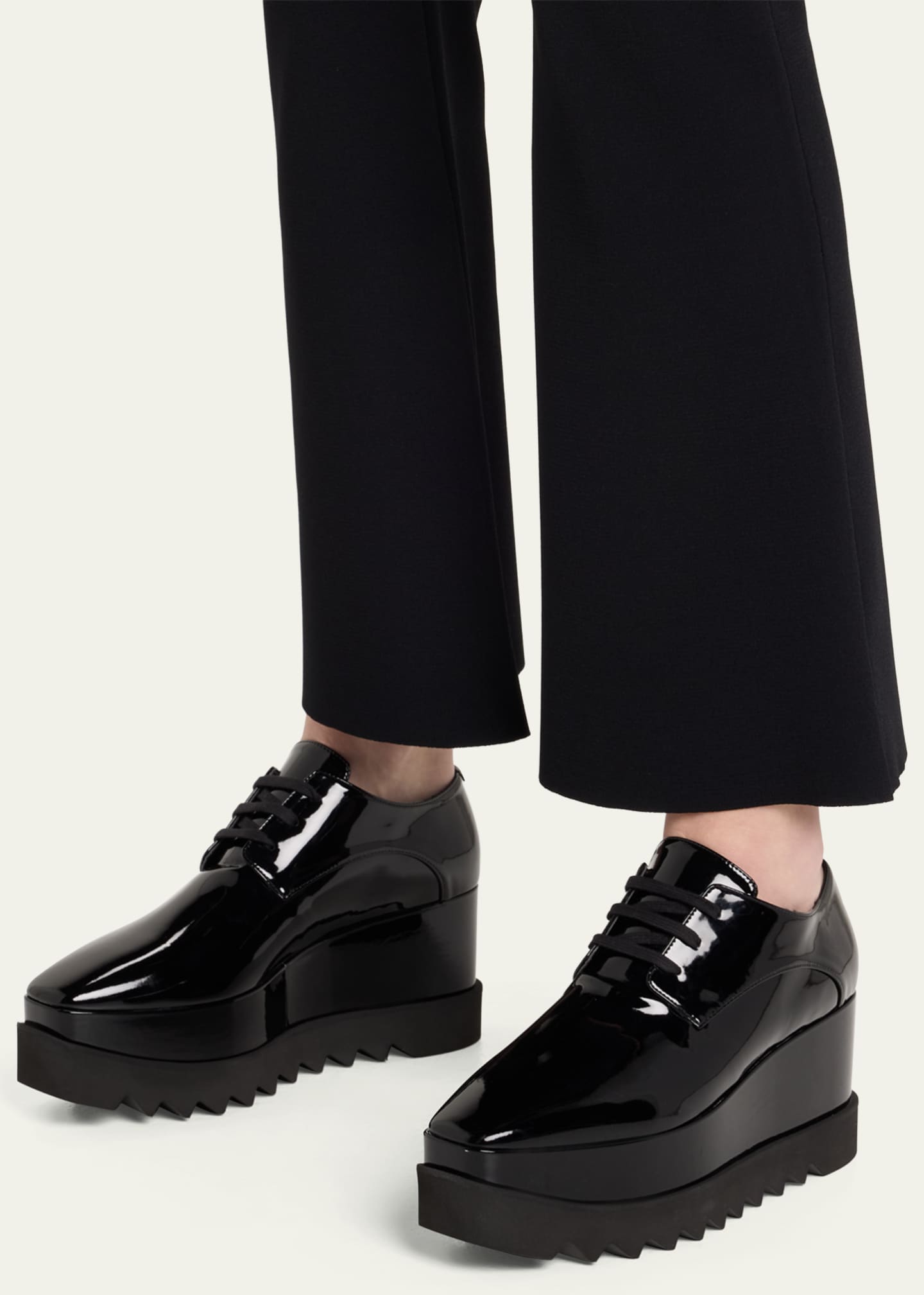 Stella McCartney Elyse Patent Alter Platform Sneaker Loafers Image 2 of 6