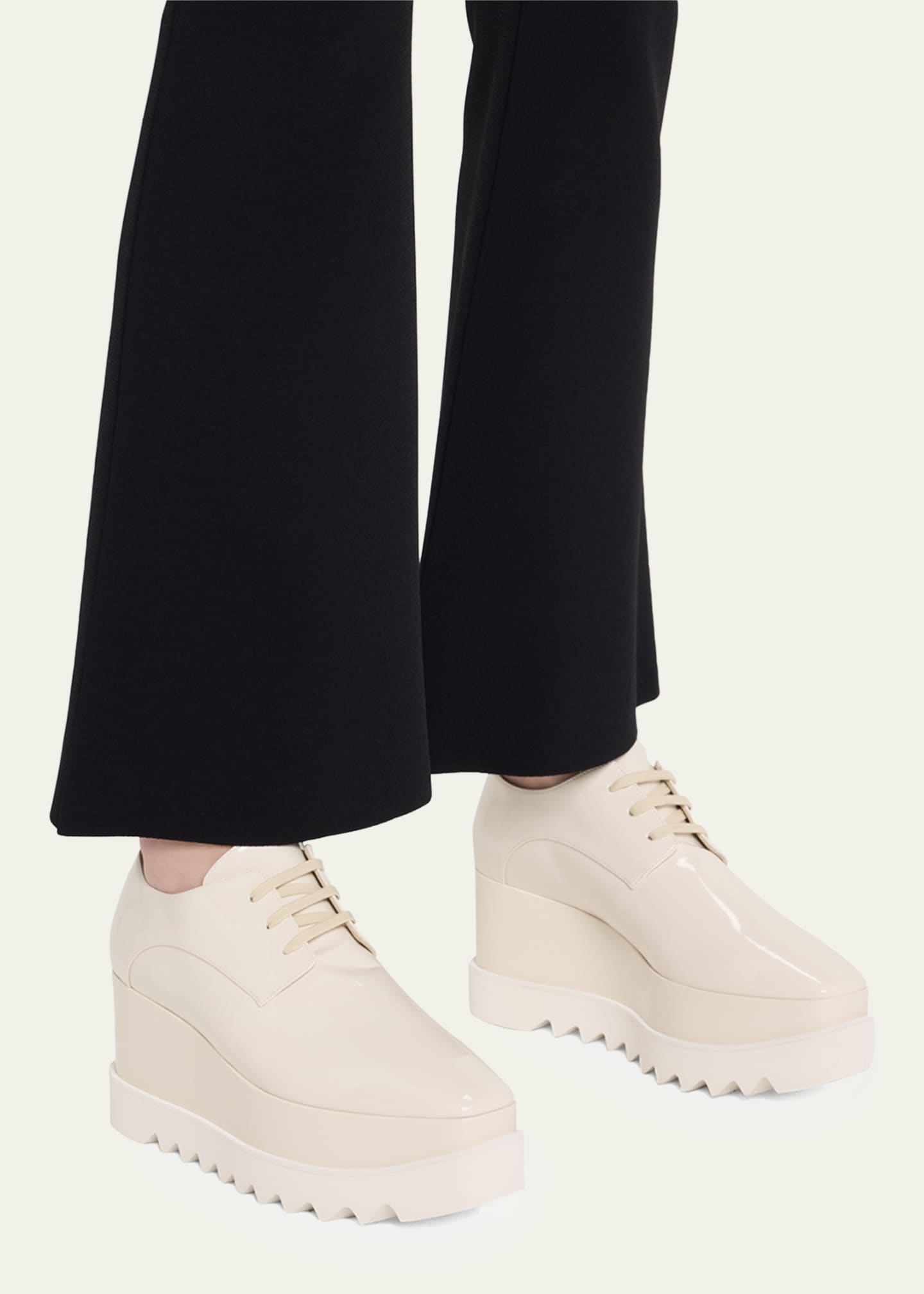 Stella McCartney Elyse Patent Alter Platform Sneaker Loafers