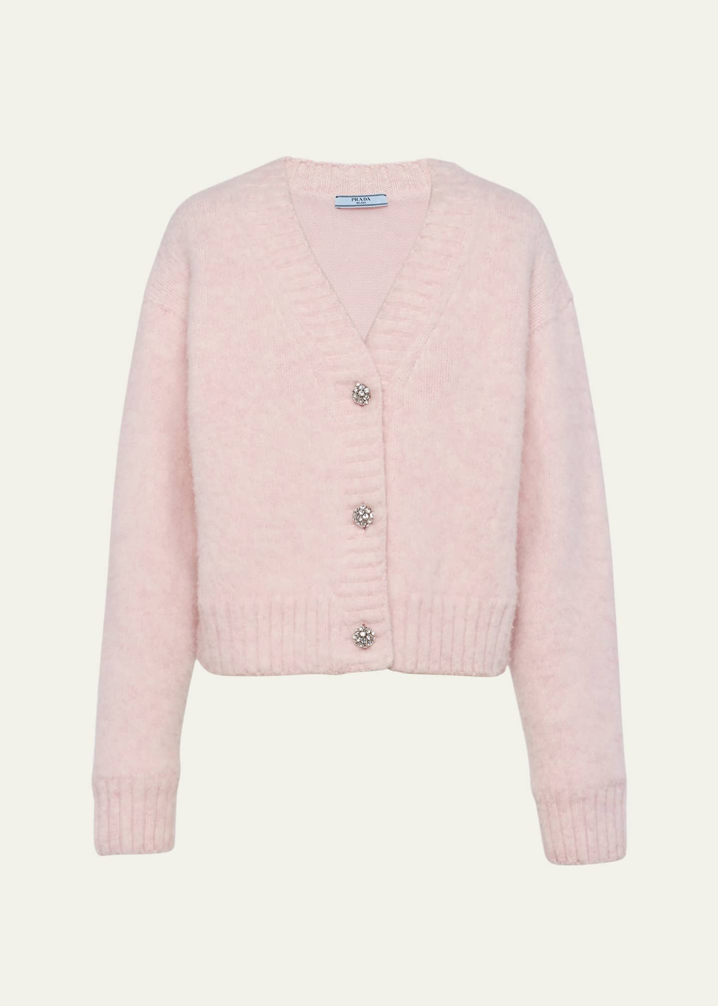 トップス prada wool silk white paint cardigan prada wool silk white paint cardigan（Prada Cotton Cardigan
