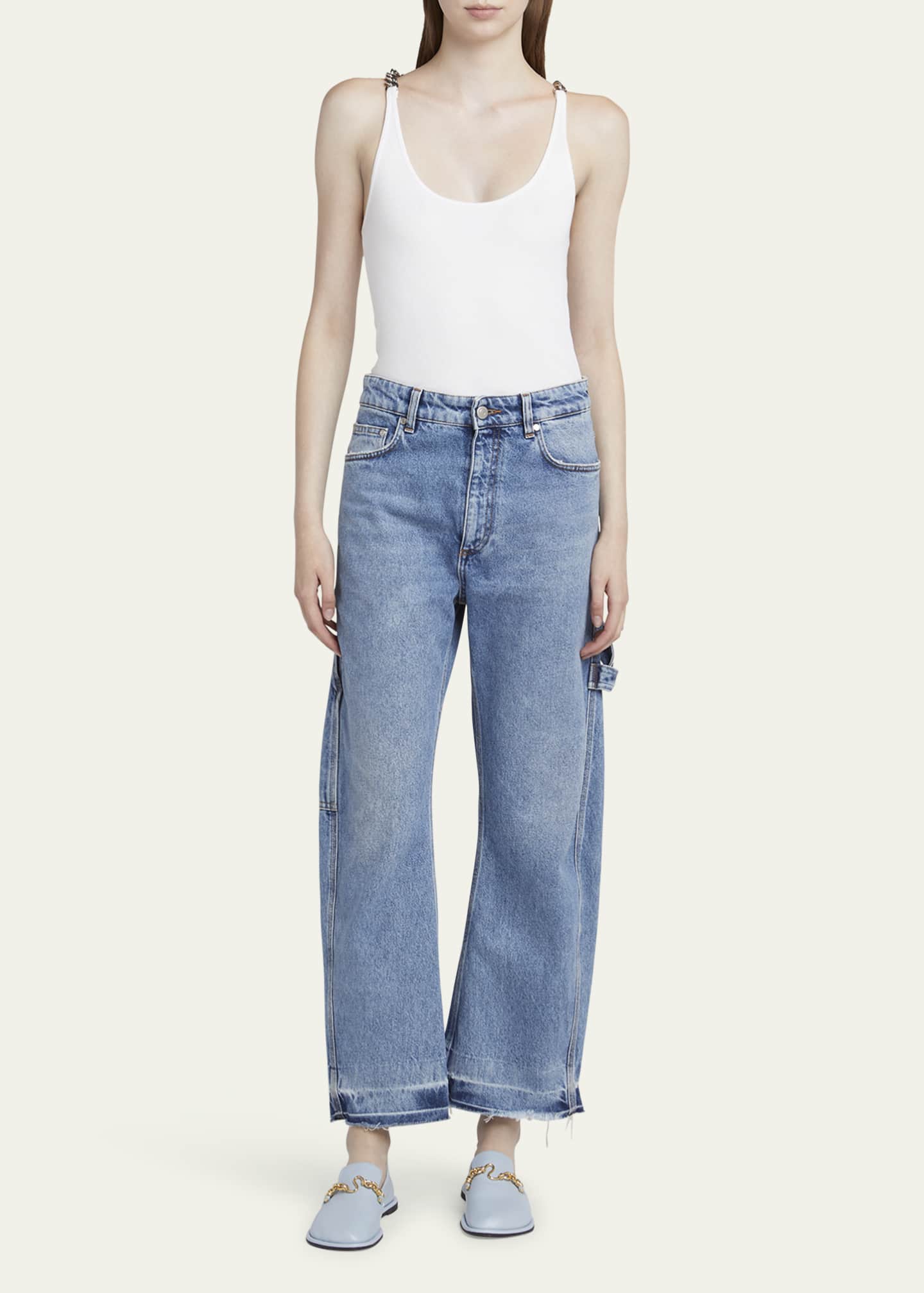 Stella McCartney Ryder Vegan Leather Chain Loafers Image 3 of 5