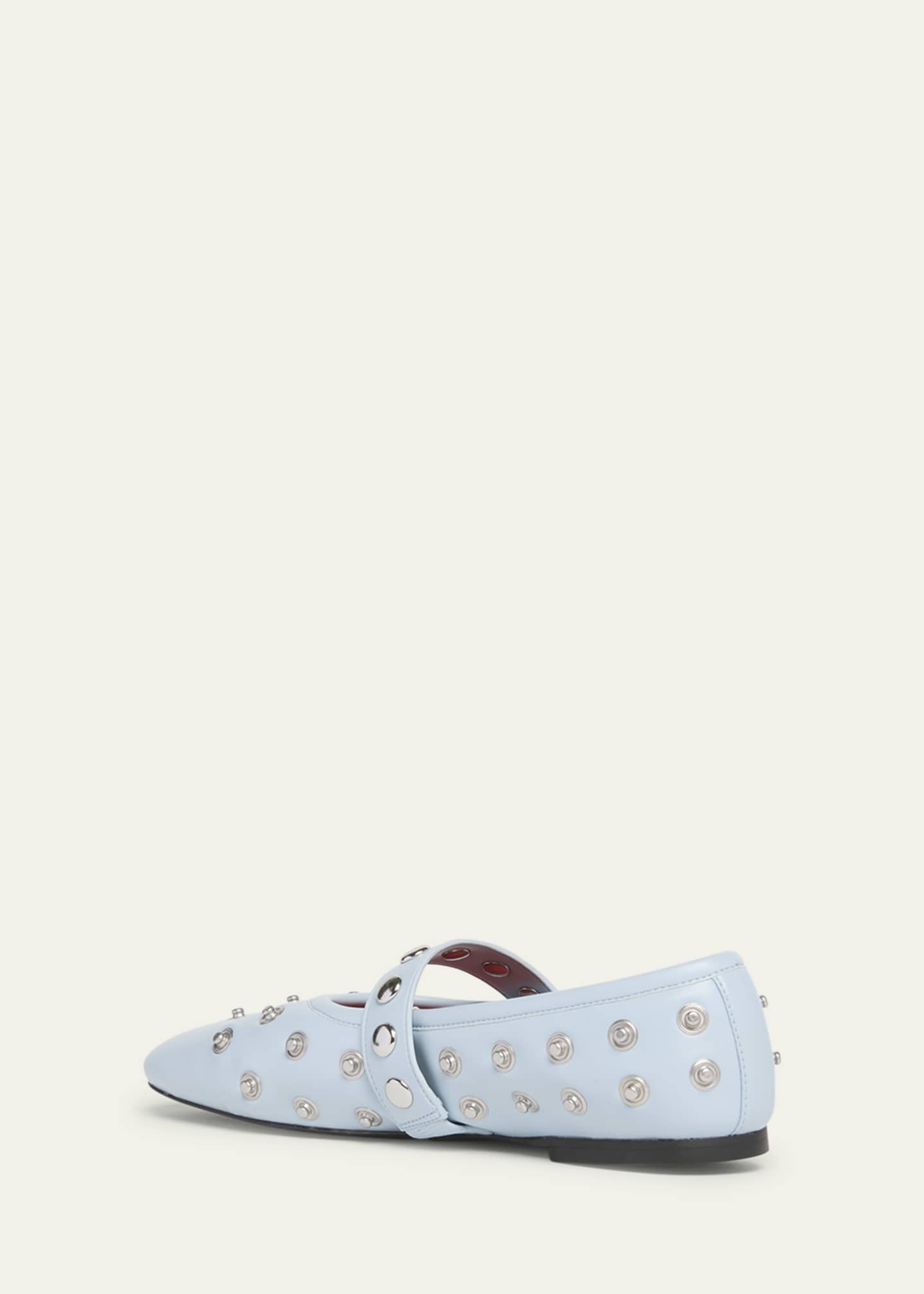 Stella McCartney Ryder メリージェーンフラットシューズ Stella McCartney Ryder Studded Leather Mary Jane Ballerina