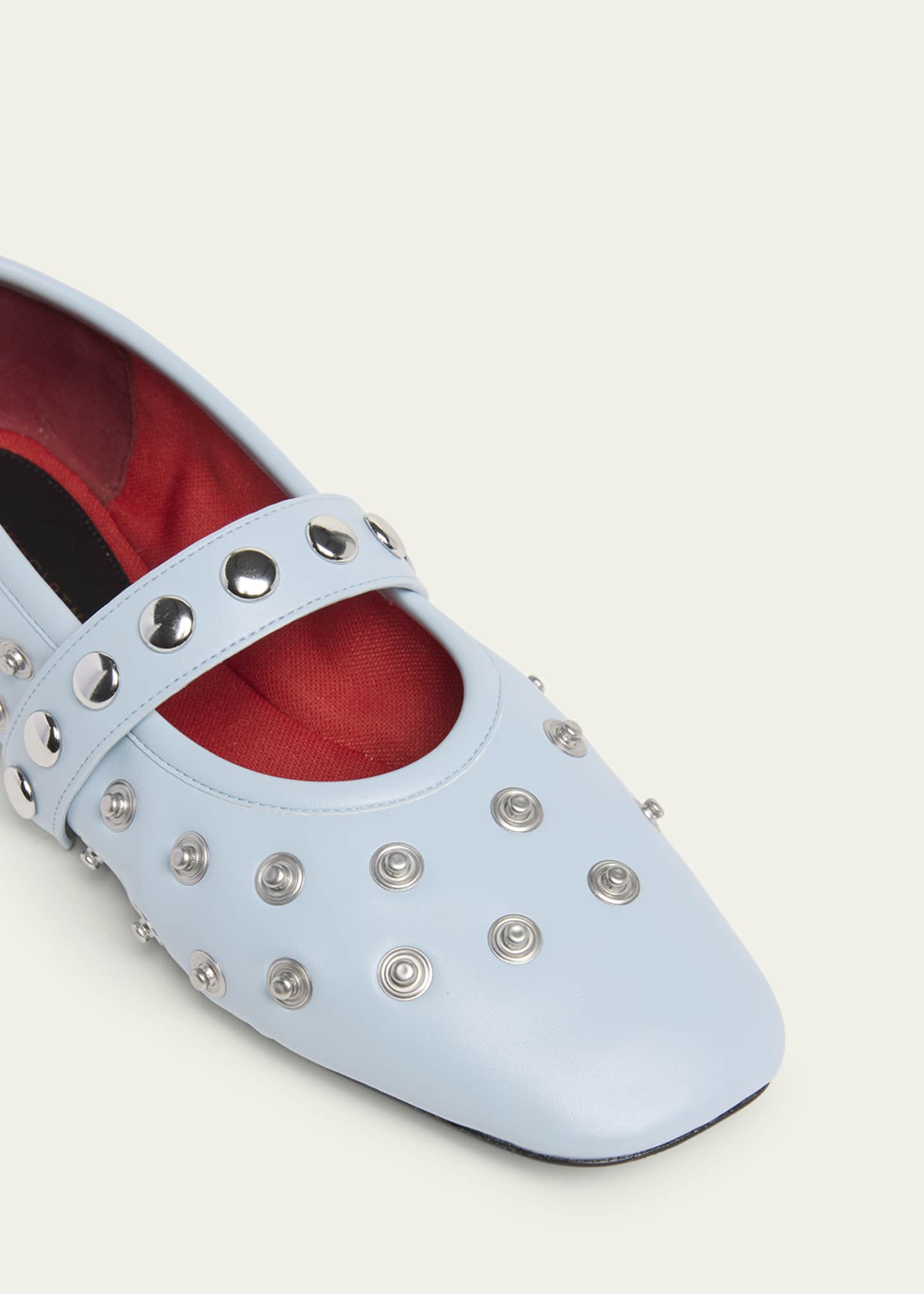 Stella McCartney Ryder メリージェーンフラットシューズ Stella McCartney Ryder Studded Leather Mary Jane Ballerina