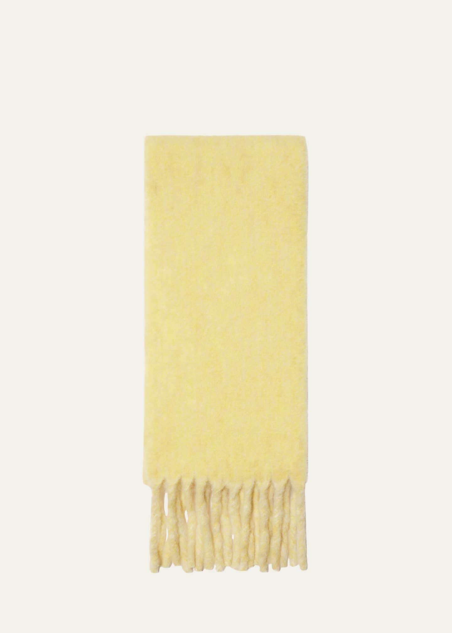 Burberry Reversible Fringe Wool Scarf - Bergdorf Goodman