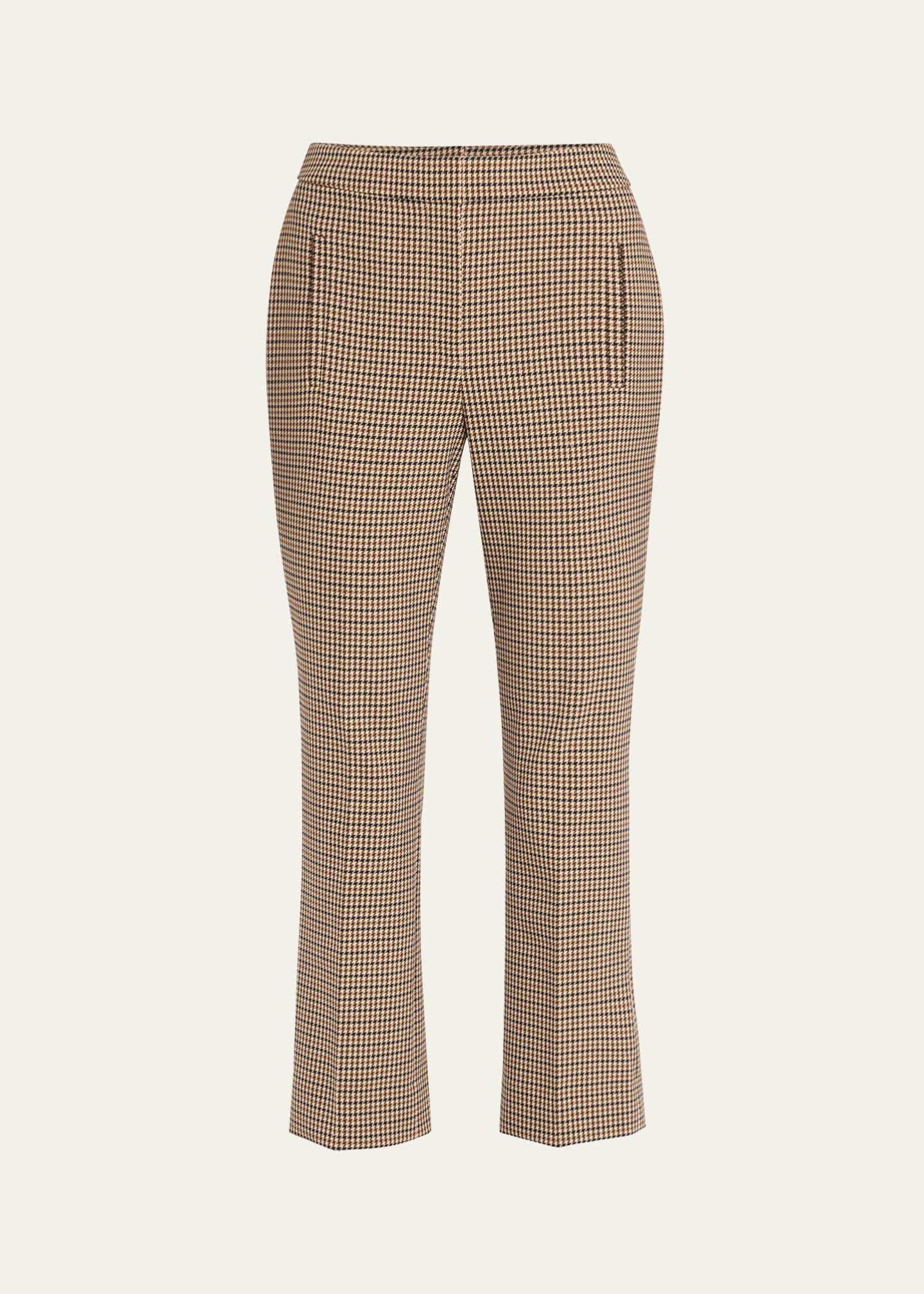 Veronica Beard Arte Cropped Houndstooth Pants Image 1 of 5