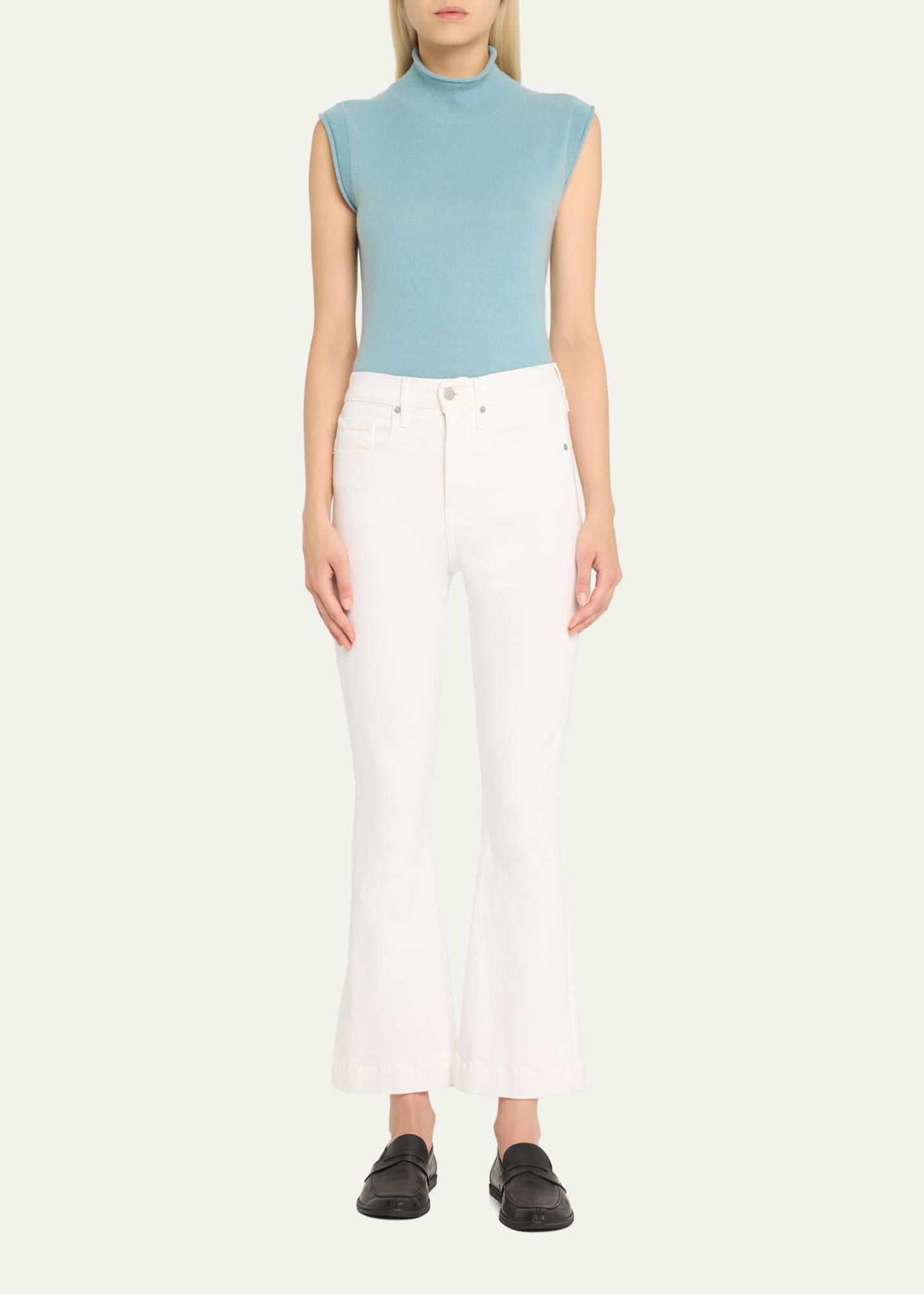 Veronica Beard Mahalia Sleeveless Cashmere Pullover Image 2 of 5