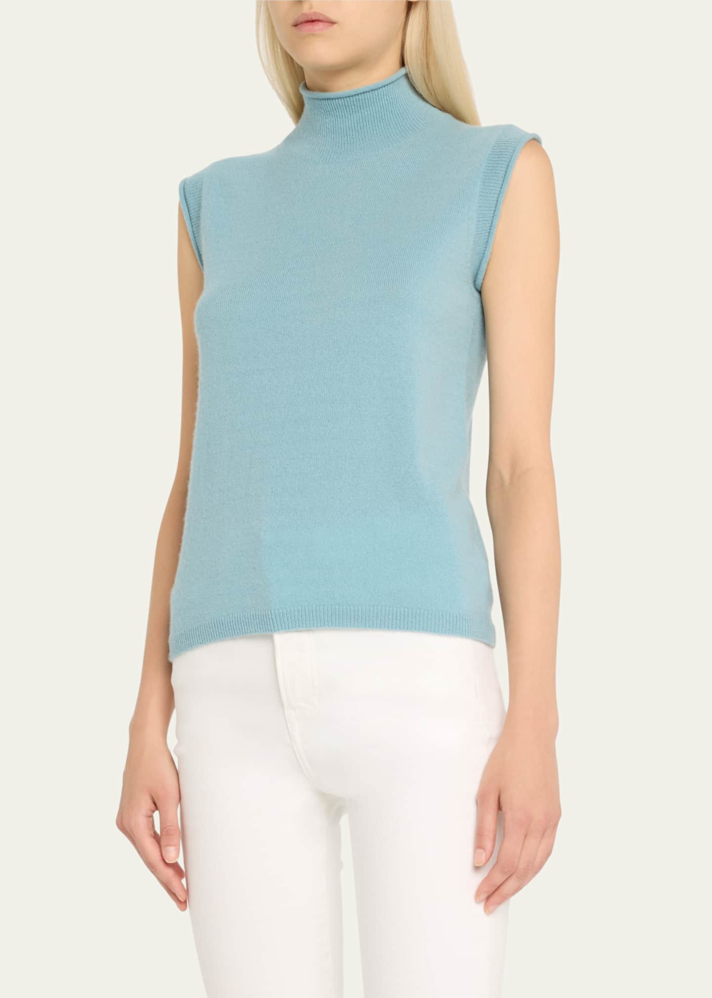 Veronica Beard Mahalia Sleeveless Cashmere Pullover Image 4 of 5