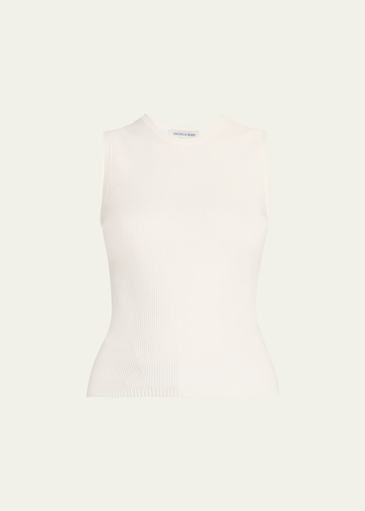 Veronica Beard Sid Ribbed Sleeveless Pullover Image 1 of 5