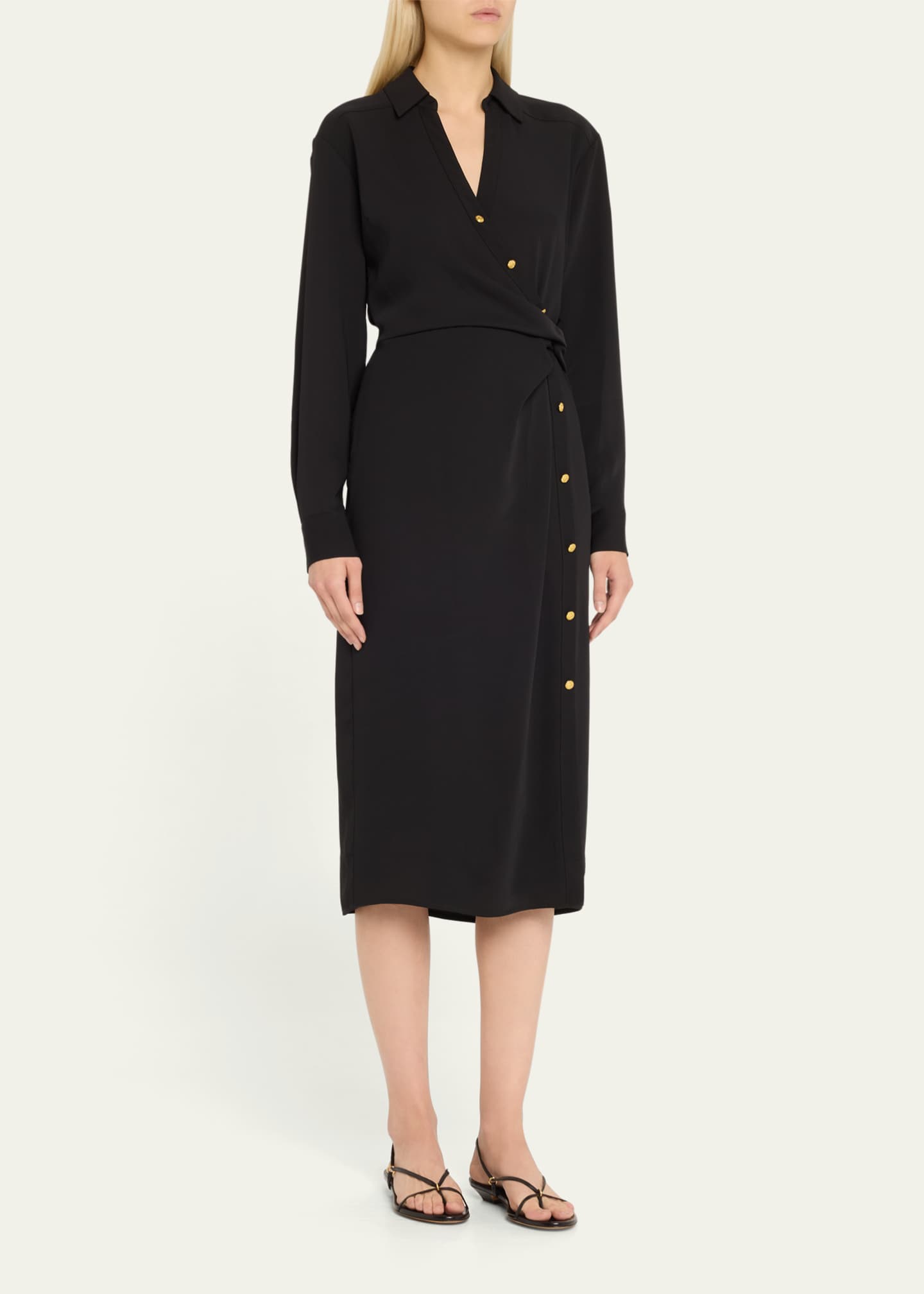 Veronica Beard Wright Midi Shirtdress Image 4 of 5
