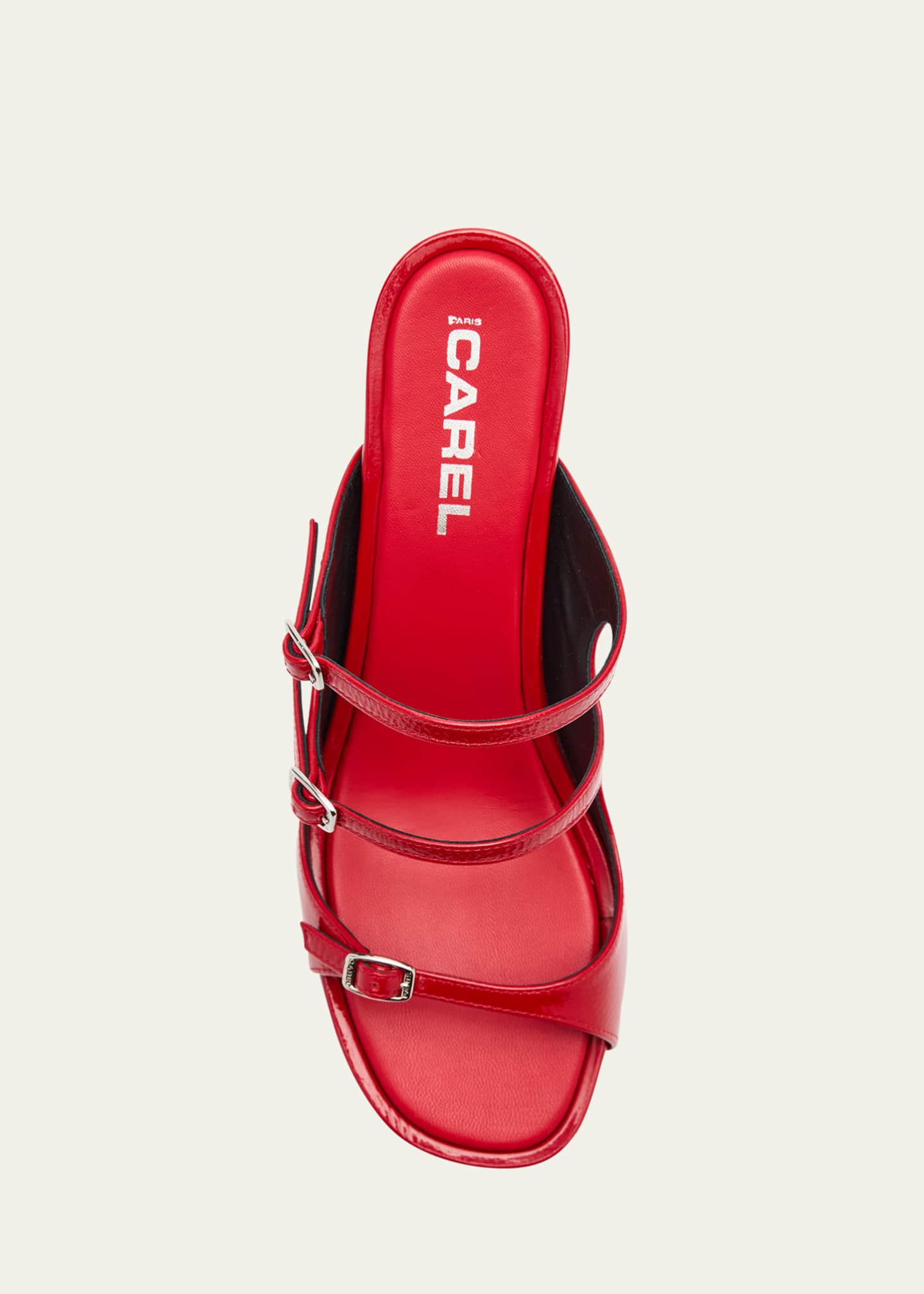 CAREL Kitty Leather Mary Jane Slide Sandals Image 6 of 6