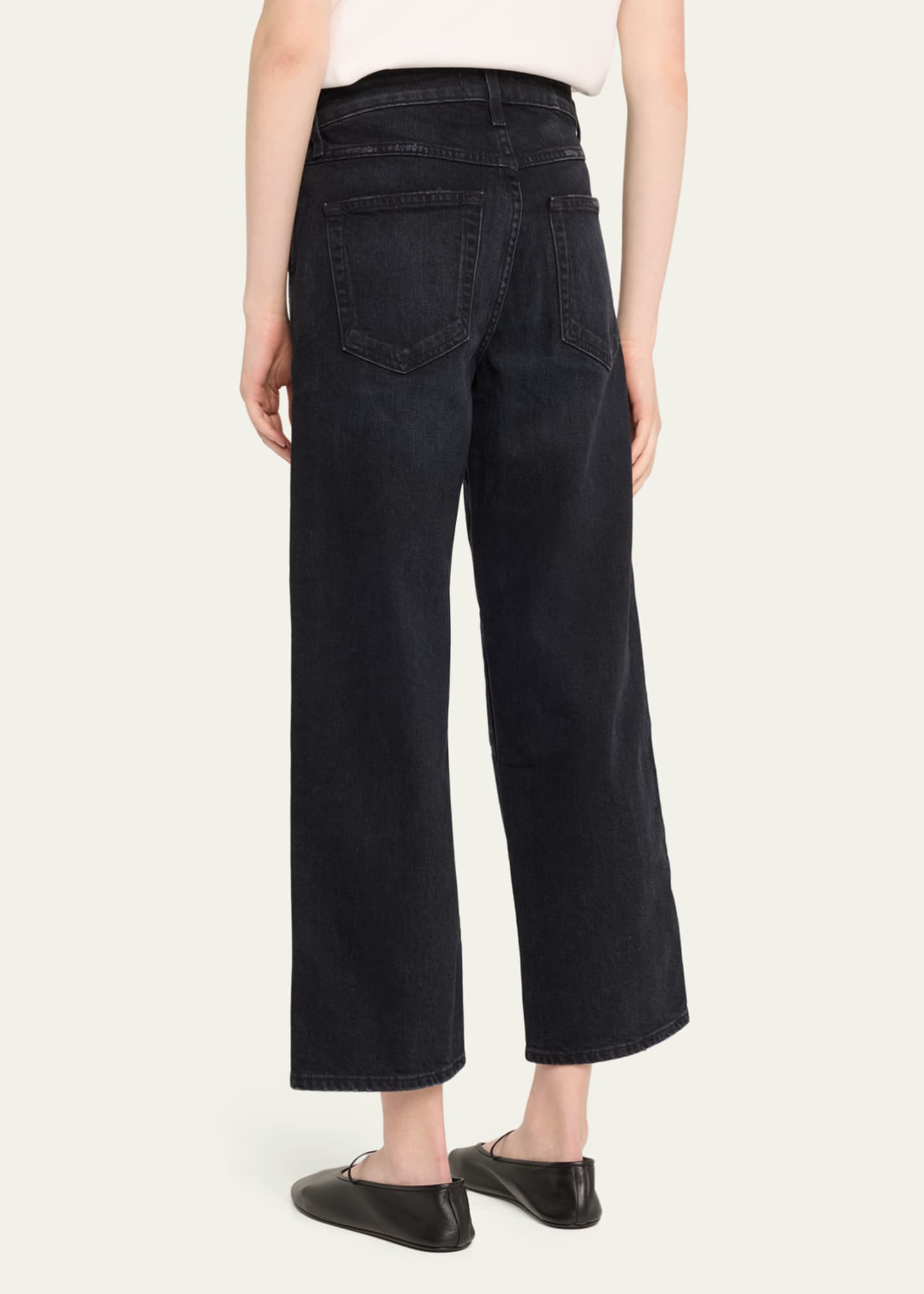 AMO Denim Billie Wide Straight Cropped Jeans Image 3 of 5