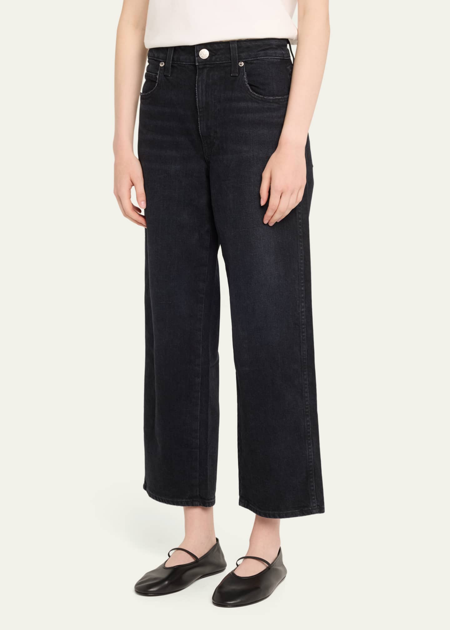AMO Denim Billie Wide Straight Cropped Jeans Image 4 of 5