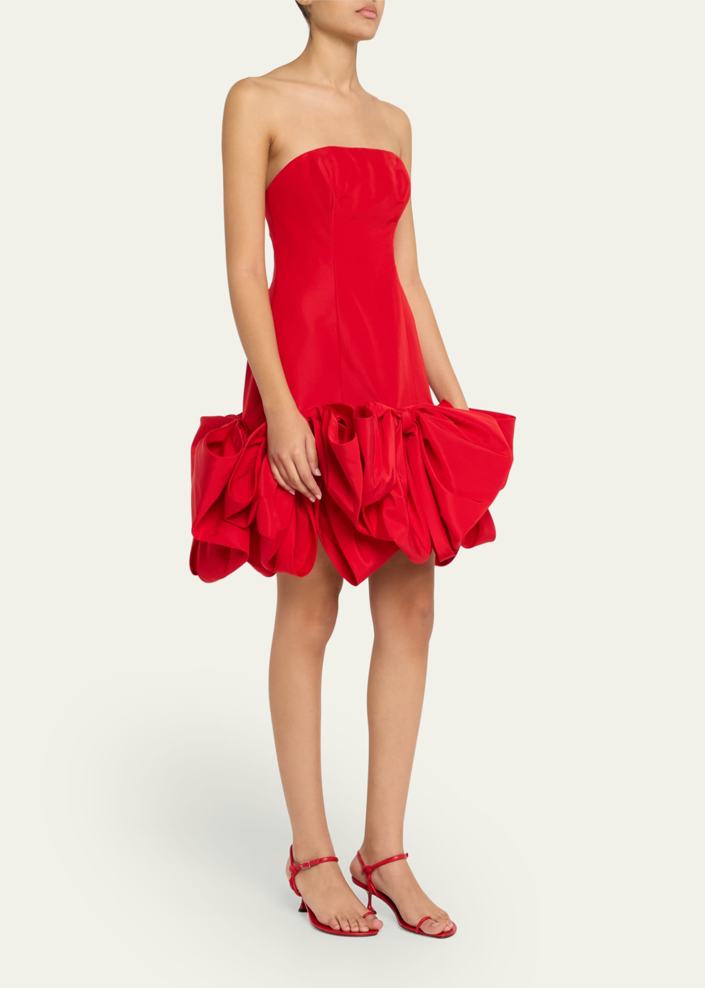 Carolina Herrera Strapless Oversized Bow Mini Dress Image 4 of 5