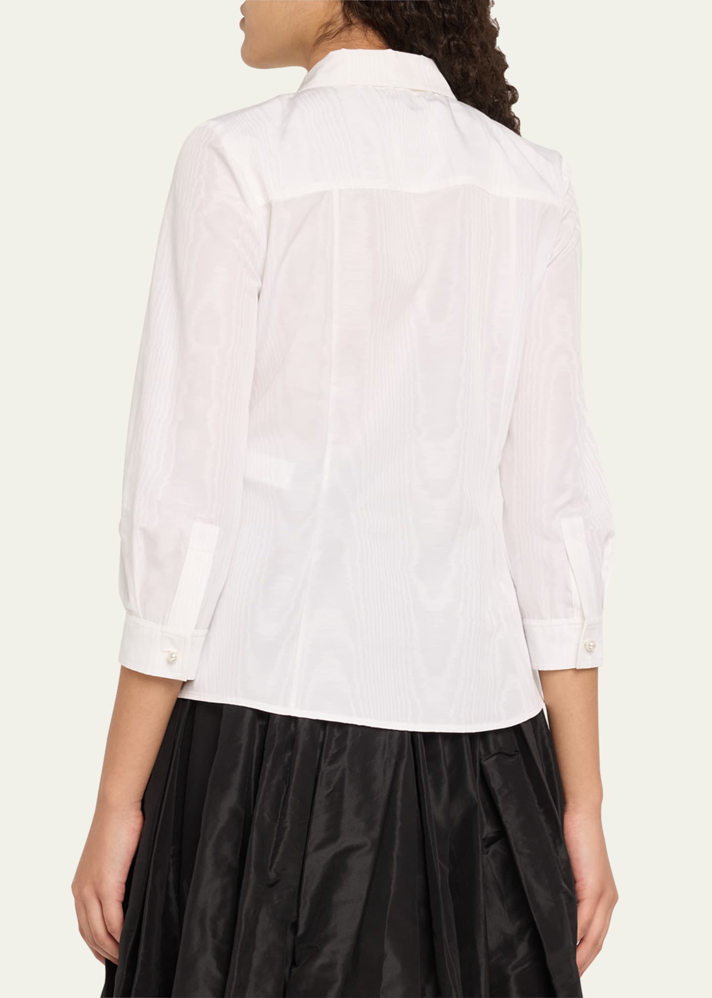 Carolina Herrera Icon Blouse With Pearly Buttons Image 3 of 5