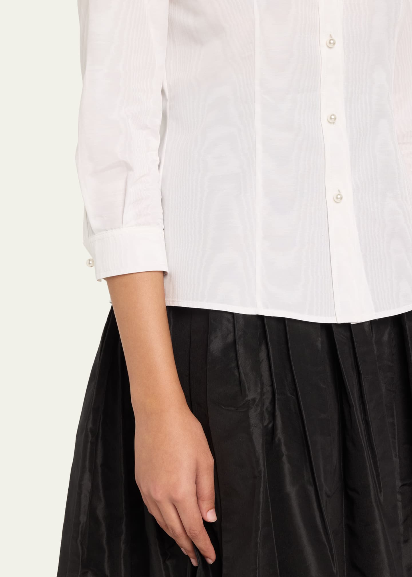 Carolina Herrera Icon Blouse With Pearly Buttons Image 5 of 5