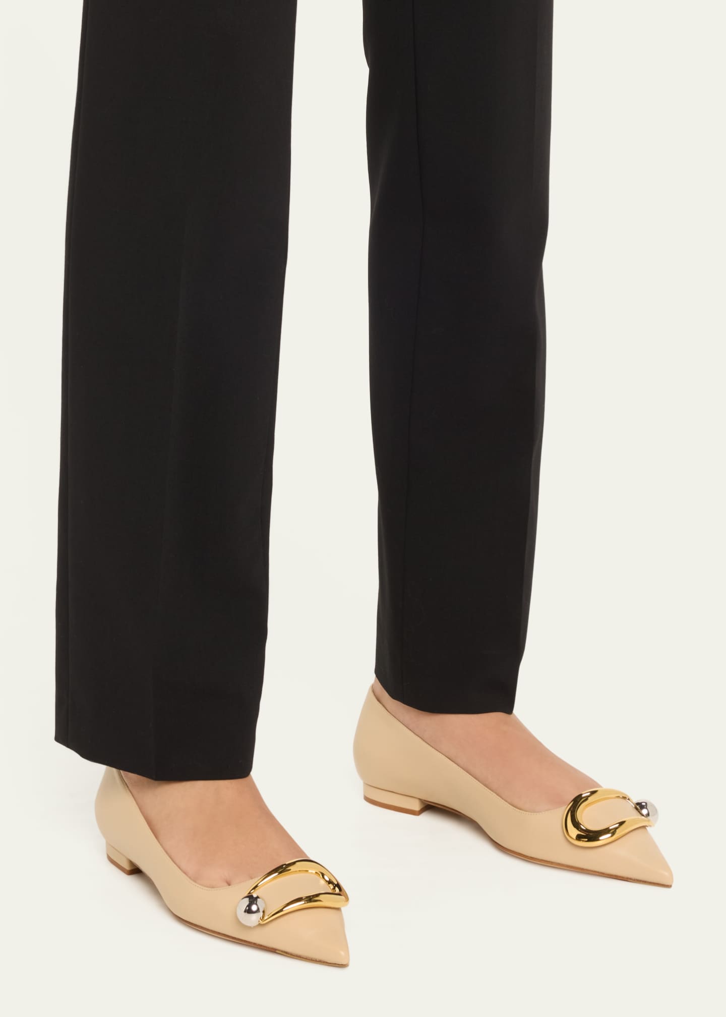 Alexandre Birman Harper Leather Ballerina Flats Image 2 of 3