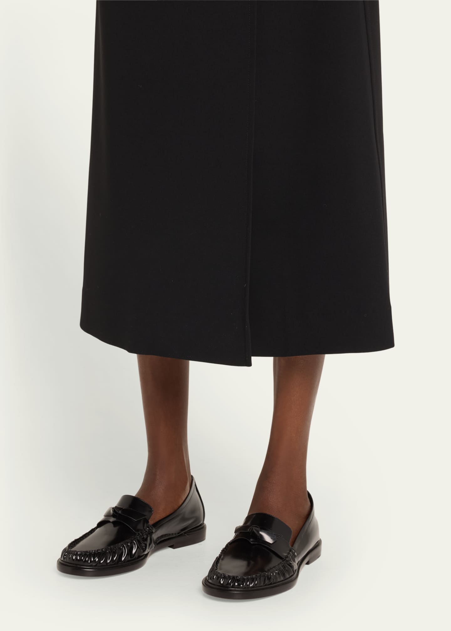 Alexandre Birman Clarita Leather Bow Loafers Image 2 of 6