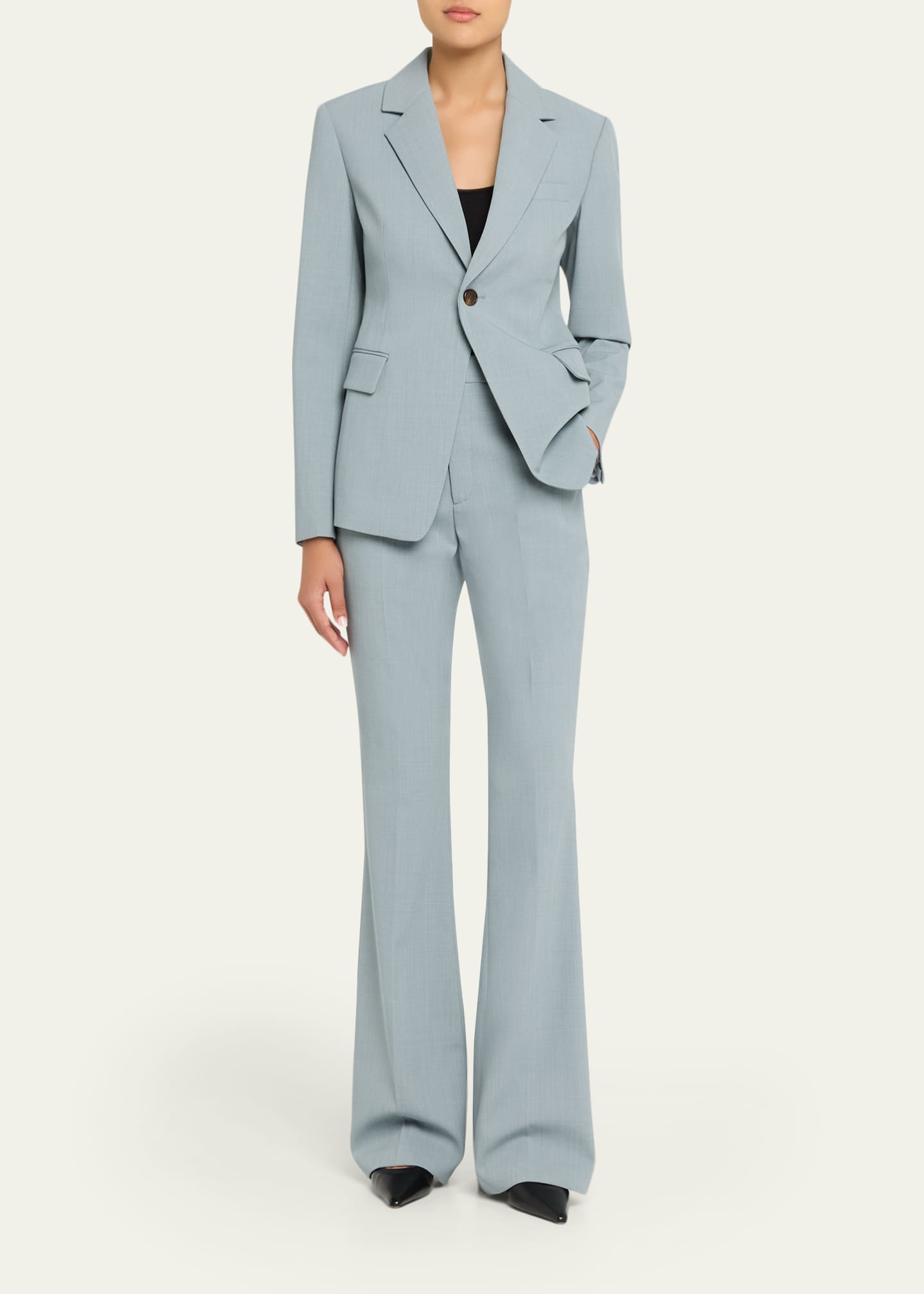 A.L.C. Women's Sophie Tailored Pant in Slate Blue, Size 6