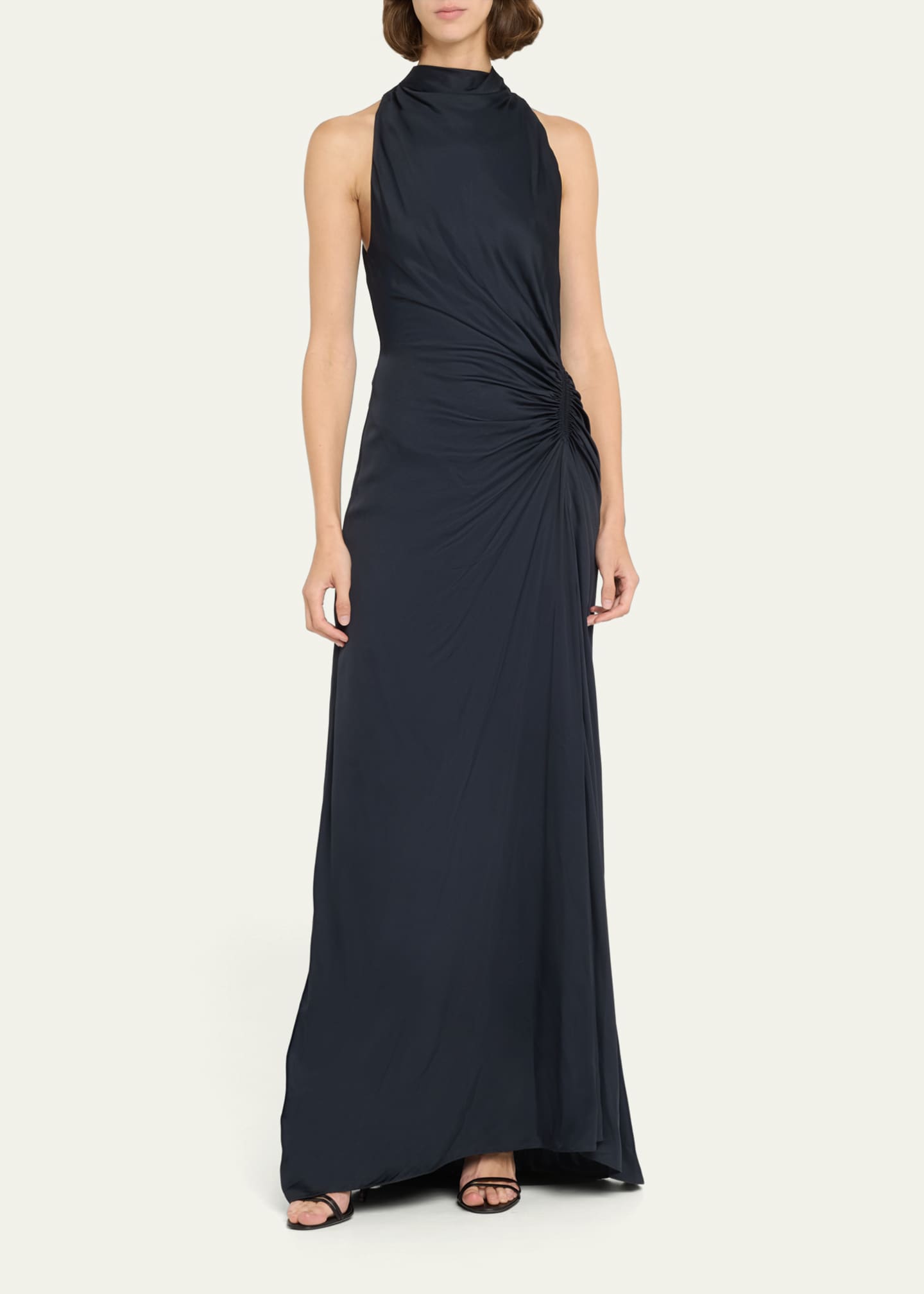 A.L.C. Inez Pleated High-Neck Gown Image 2 of 5