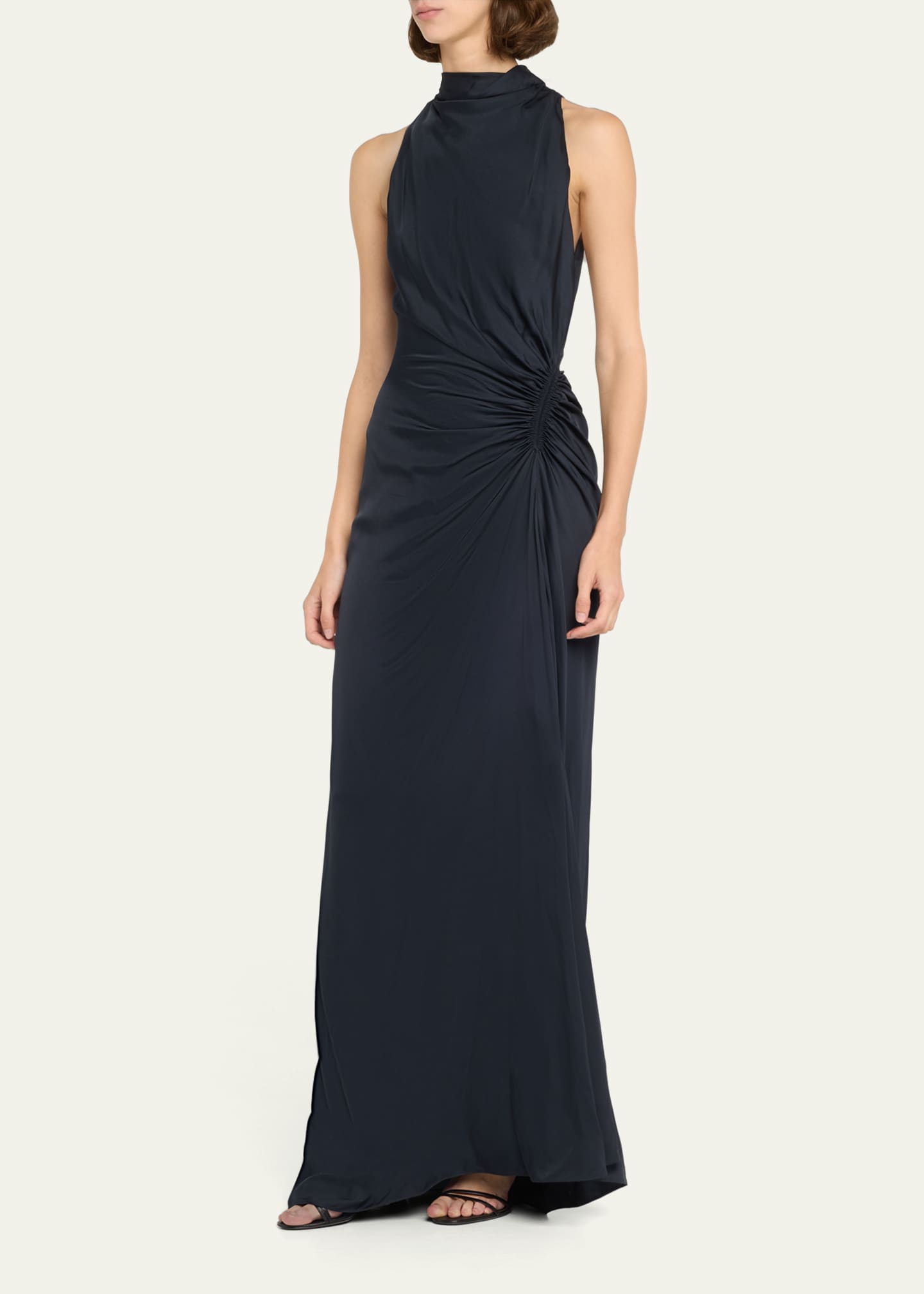 A.L.C. Inez Pleated High-Neck Gown Image 4 of 5