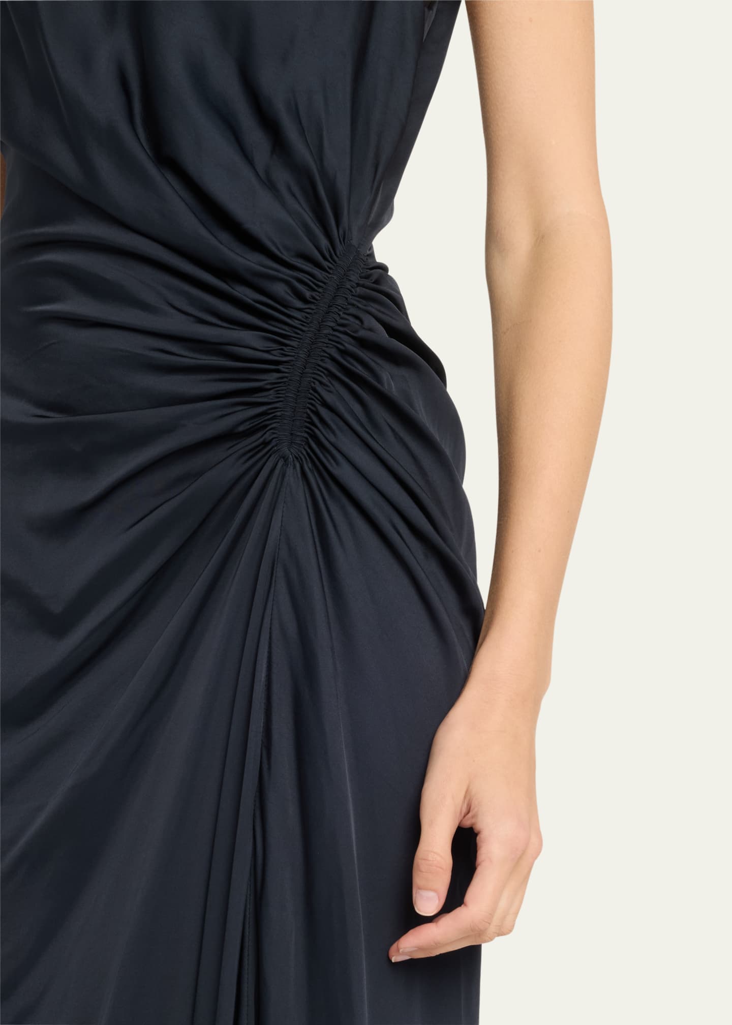 A.L.C. Inez Pleated High-Neck Gown Image 5 of 5