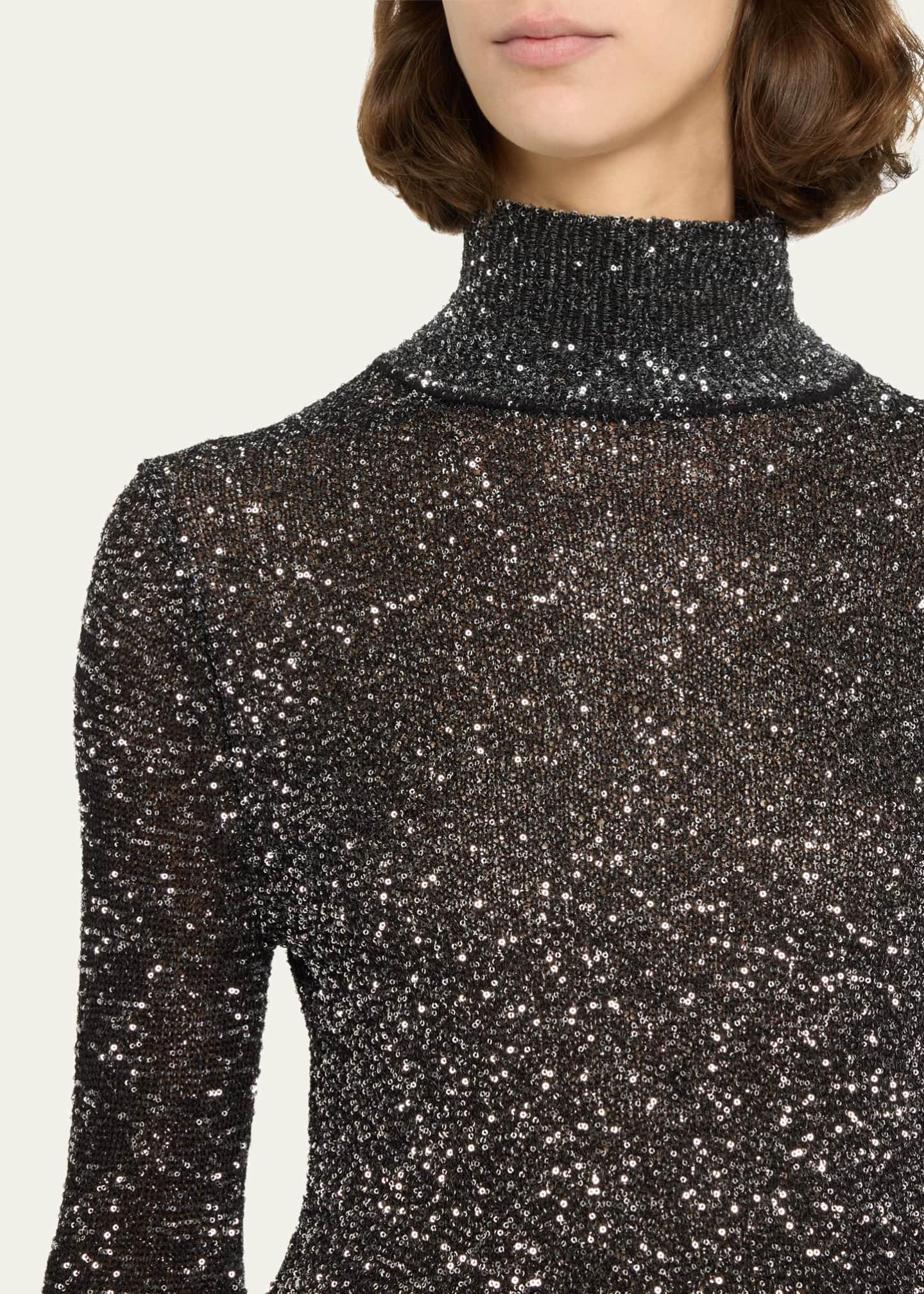 A.L.C. Kendall Sparkly Turtleneck Sweater