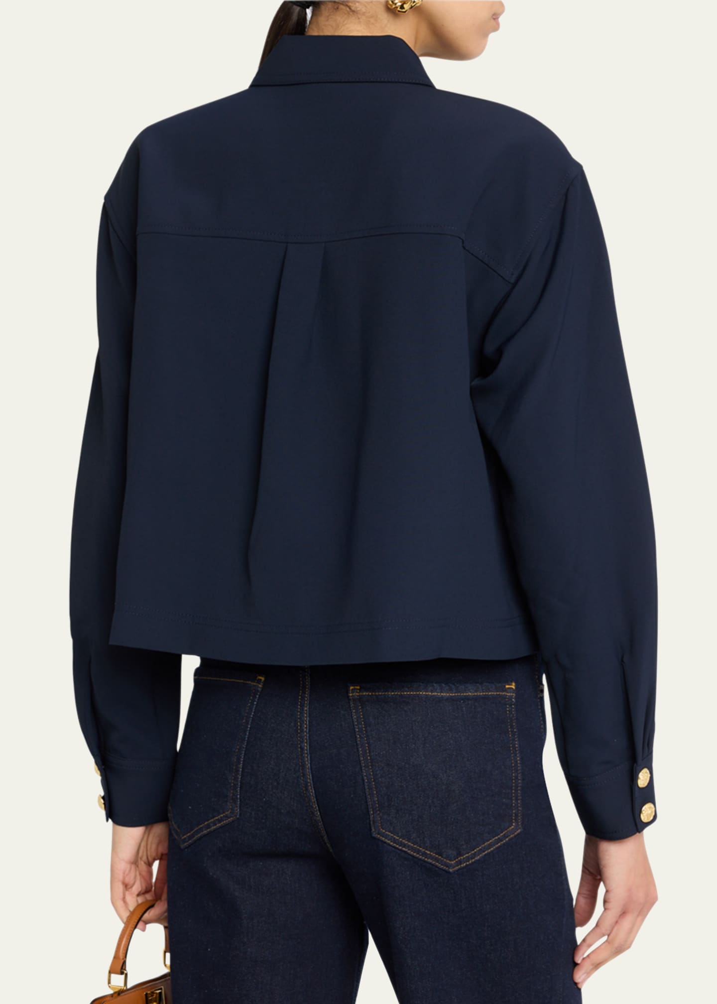 Veronica Beard Colvin Long-Sleeve Top Image 3 of 5