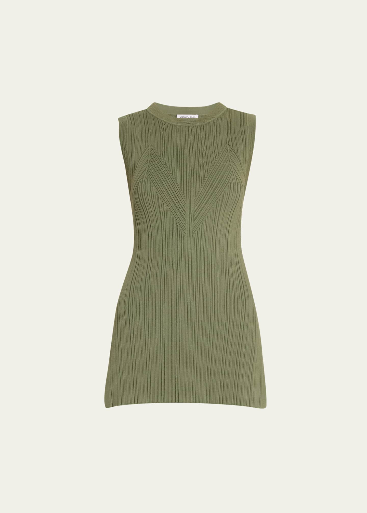 Veronica Beard Semma Sleeveless Ribbed Sweater Image 1 of 5