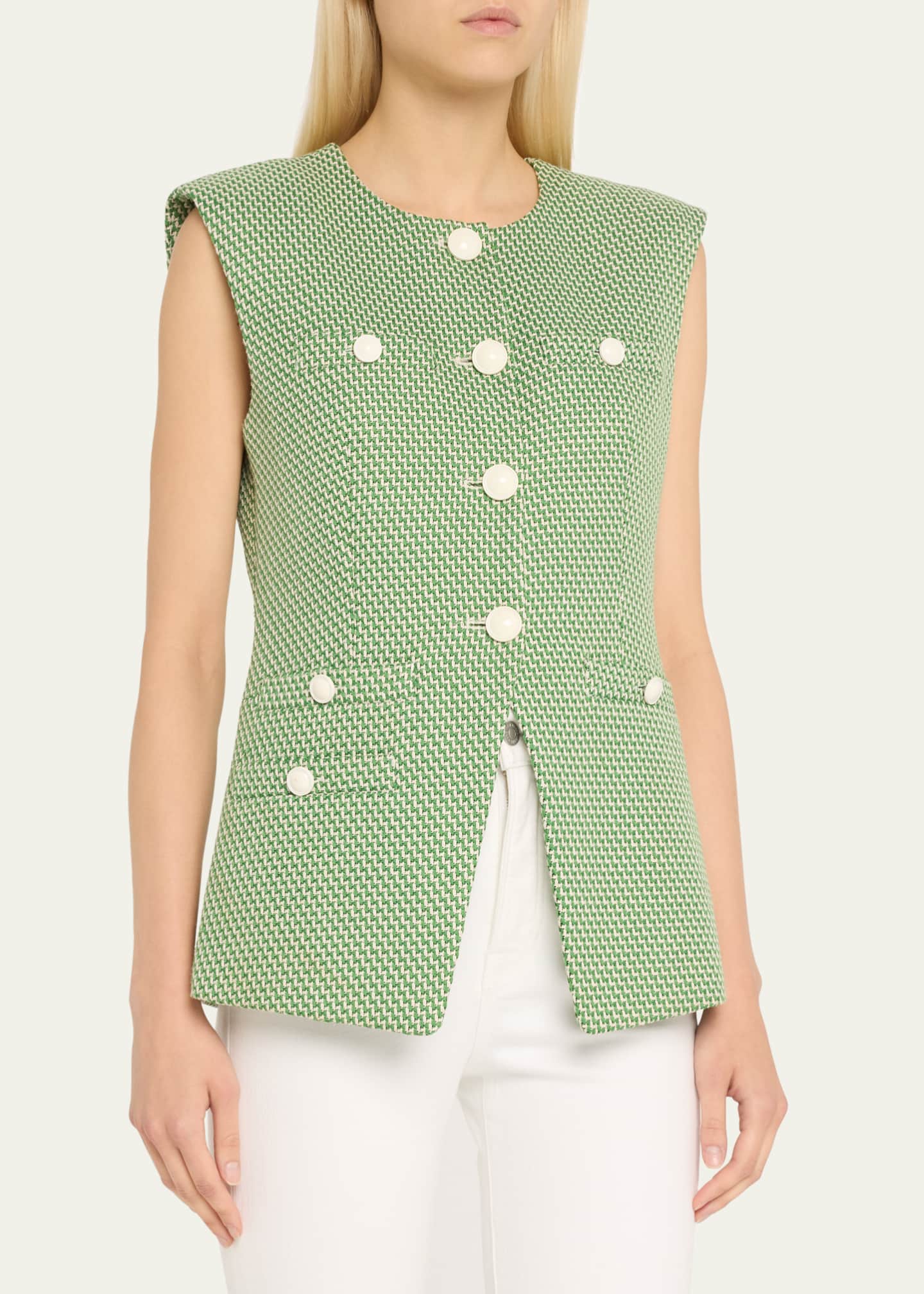 Veronica Beard Tamara Tailored Vest Image 4 of 5