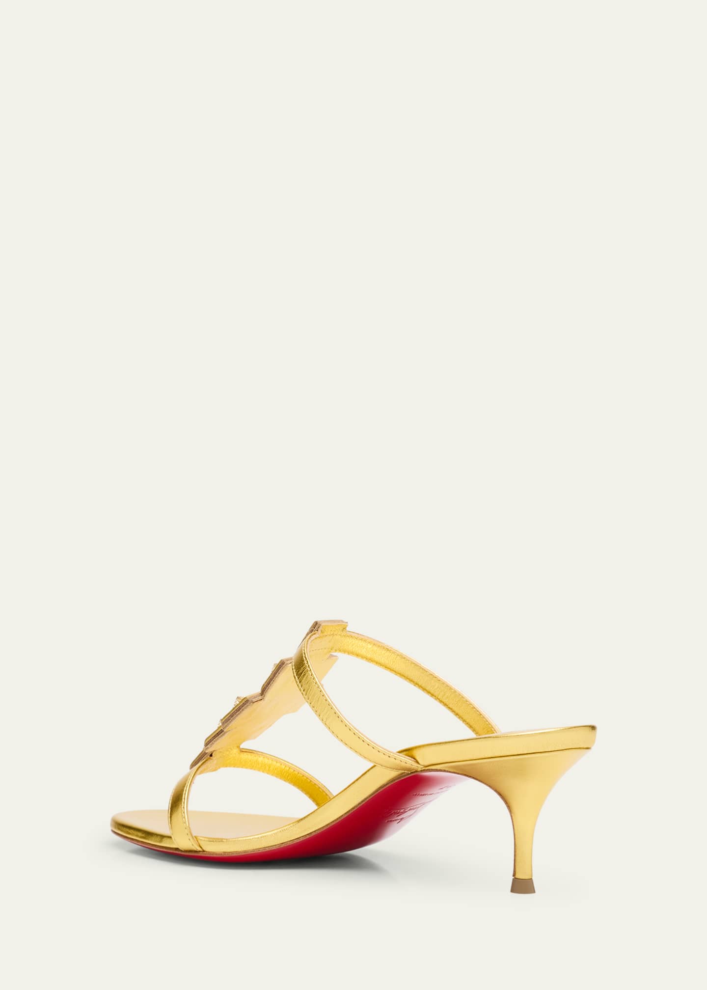 Diwalina Spike Metallic Nappa Leather Sandals