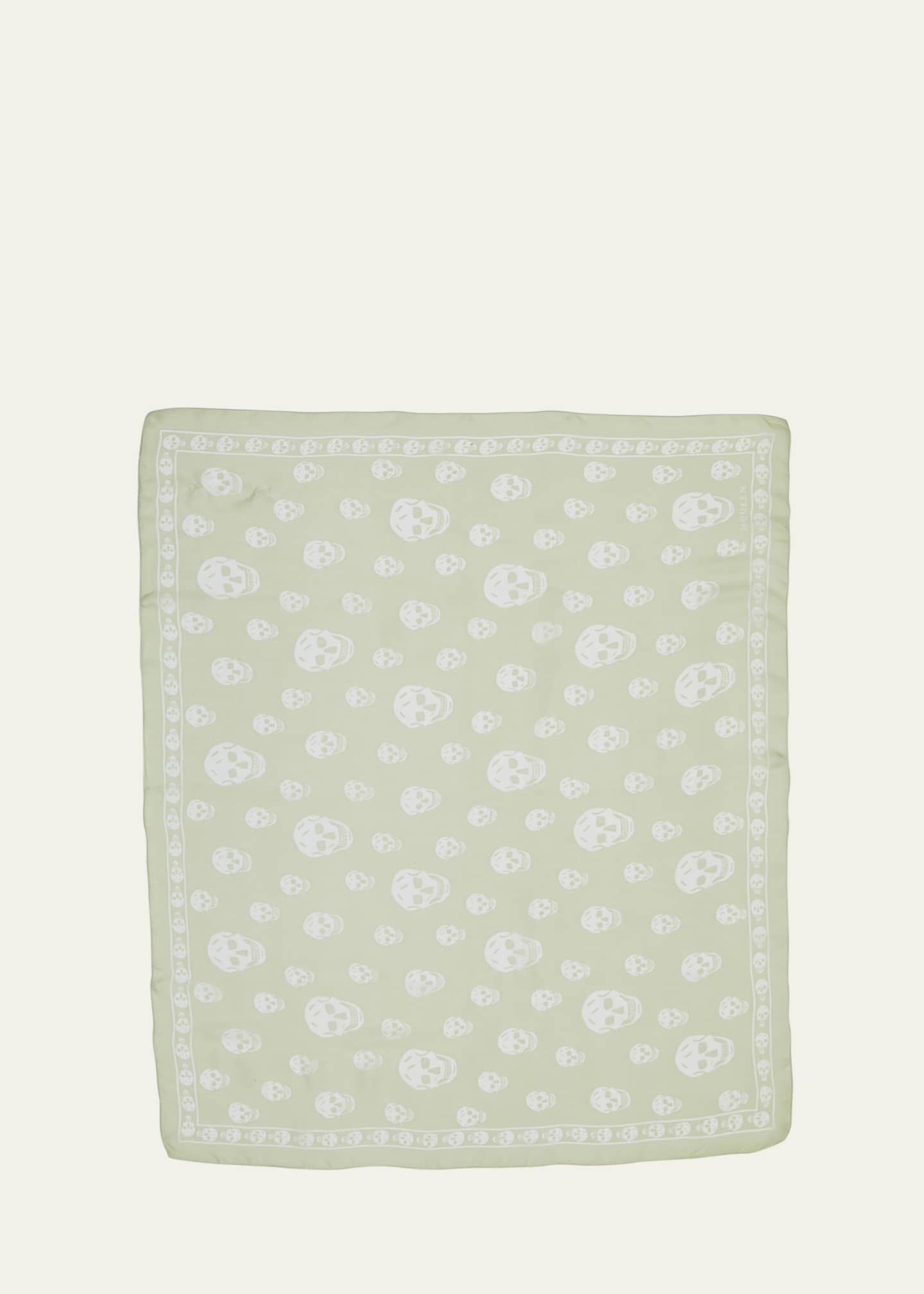 McQueen Classic Skull Silk Scarf Image 1 of 3