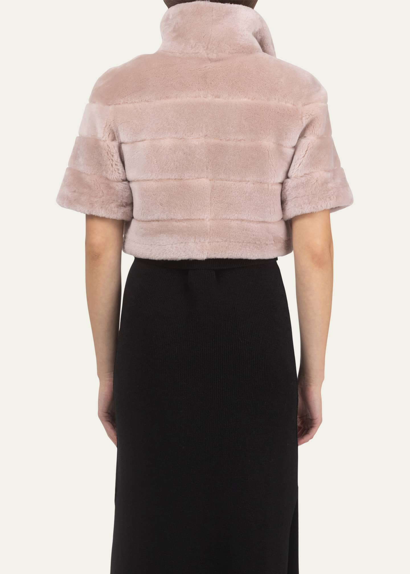 Gorski Reversible Shearling Lamb Bolero Image 3 of 4