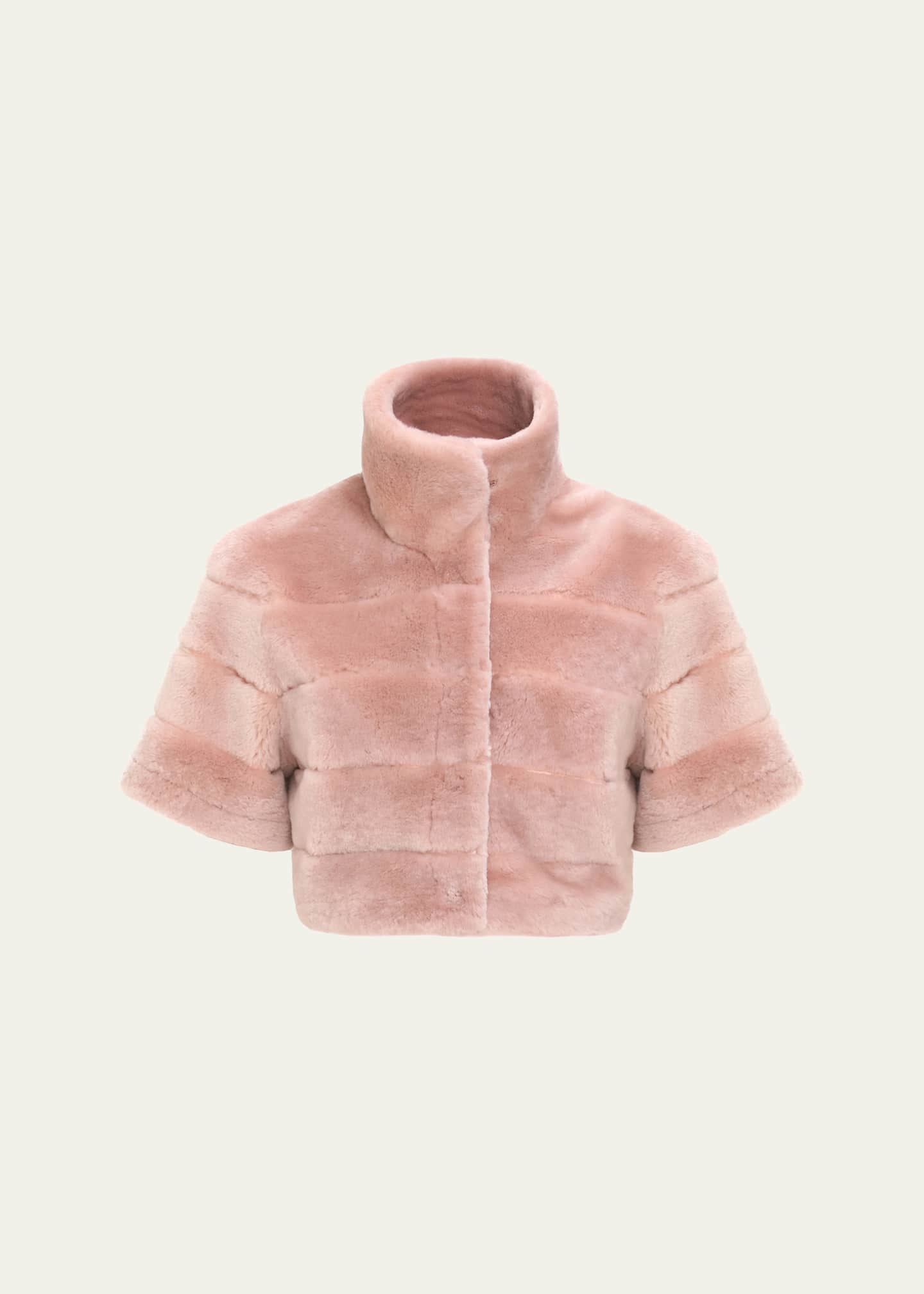 Gorski Reversible Shearling Lamb Bolero Image 1 of 4