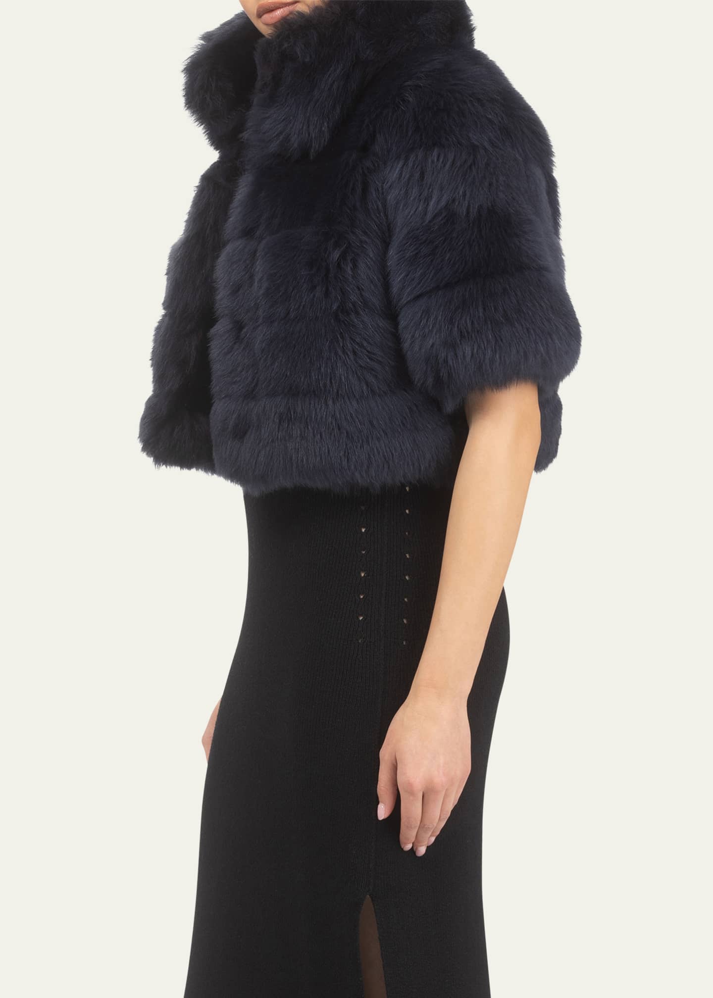 Gorski Reversible Merinillo Shearling Lamb Bolero Image 4 of 4