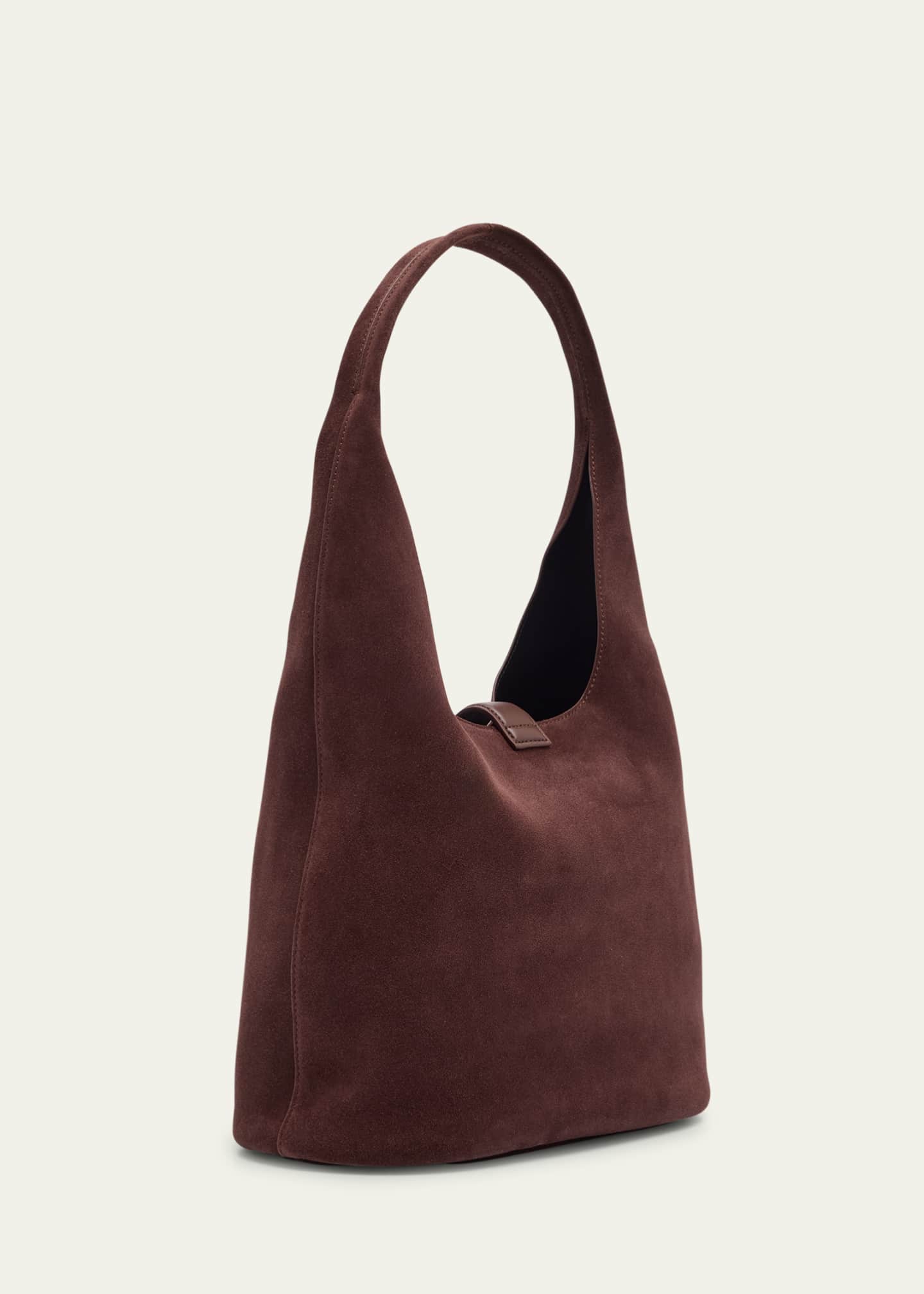 SIMKHAI Khai Buckle Suede Hobo Bag Image 3 of 6