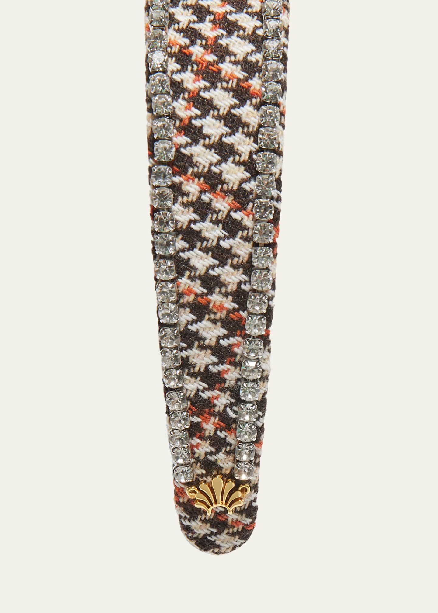Lele Sadoughi Bessette Tweed Crystal Headband Image 2 of 2