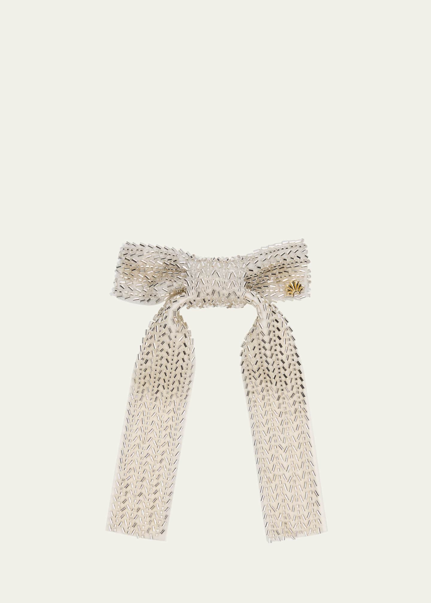 Lele Sadoughi Margot Beaded Bow Barrette Image 1 of 2