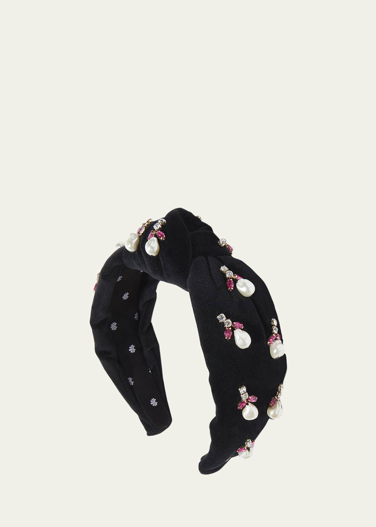 Lele Sadoughi Acorn Pearly Knotted Headband Image 1 of 2