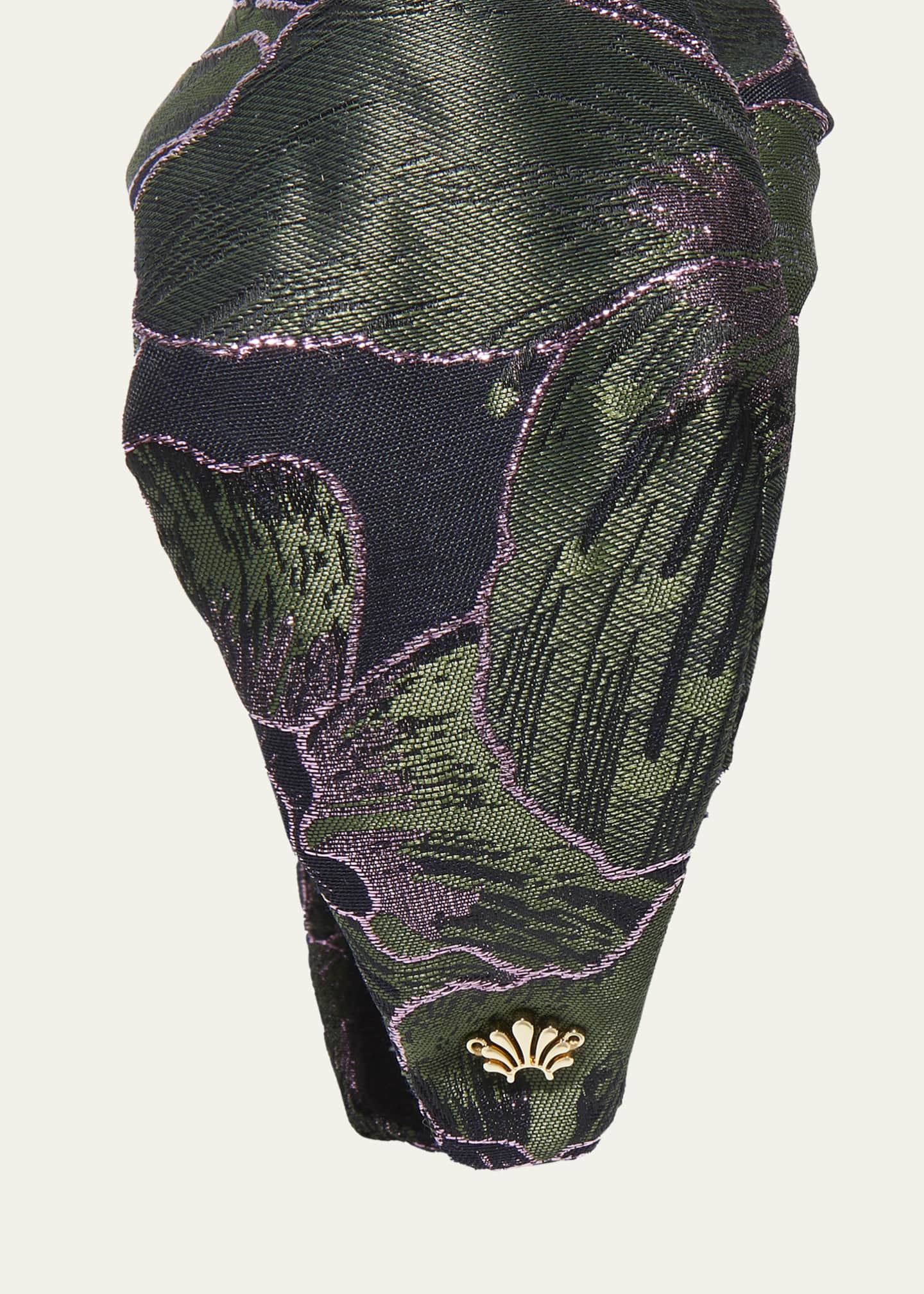 Lele Sadoughi Greta Knot Floral-Print Headband Image 2 of 2