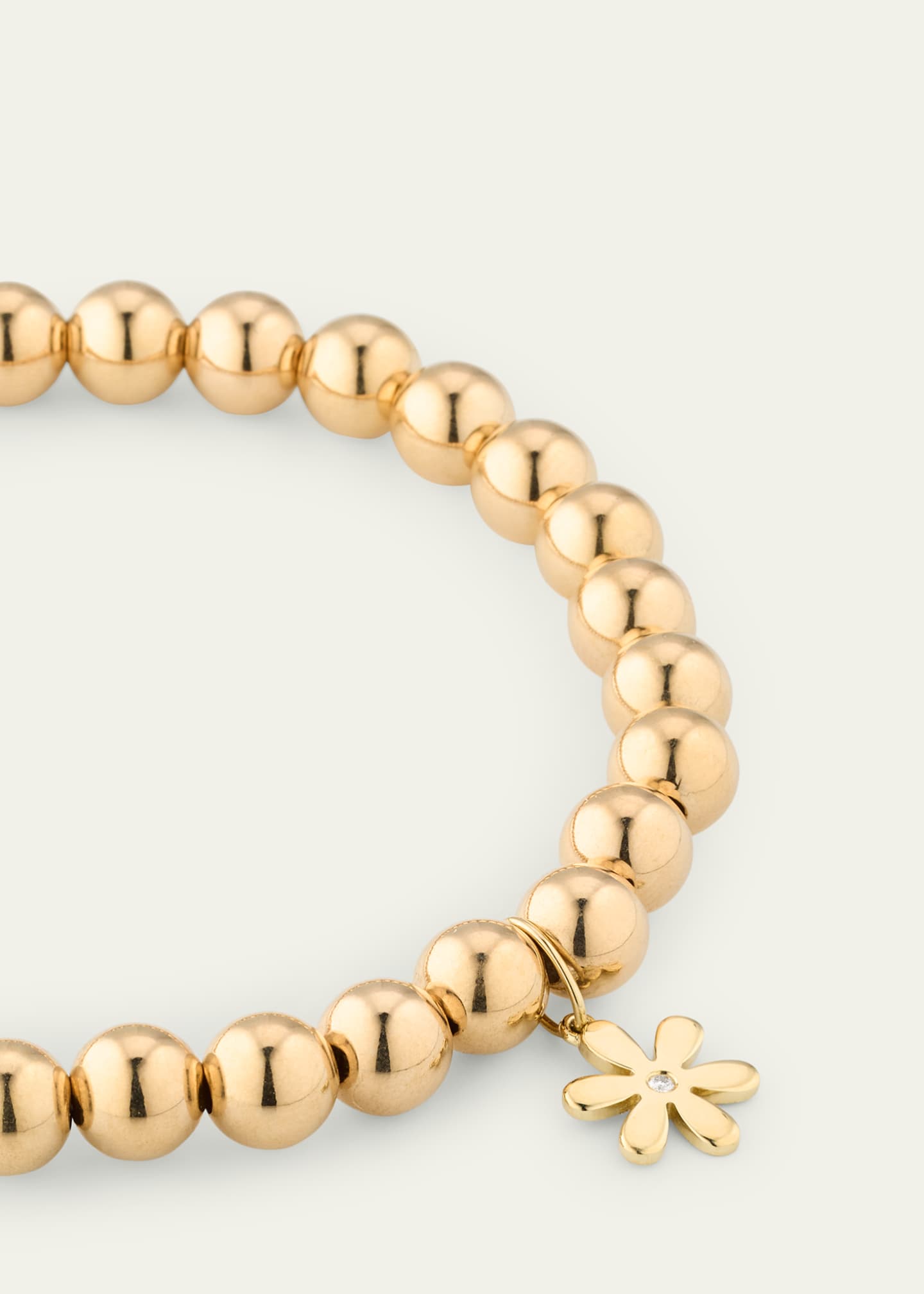 Sydney Evan 14K Yellow Gold Daisy Diamond Charm Bergdorf Goodman