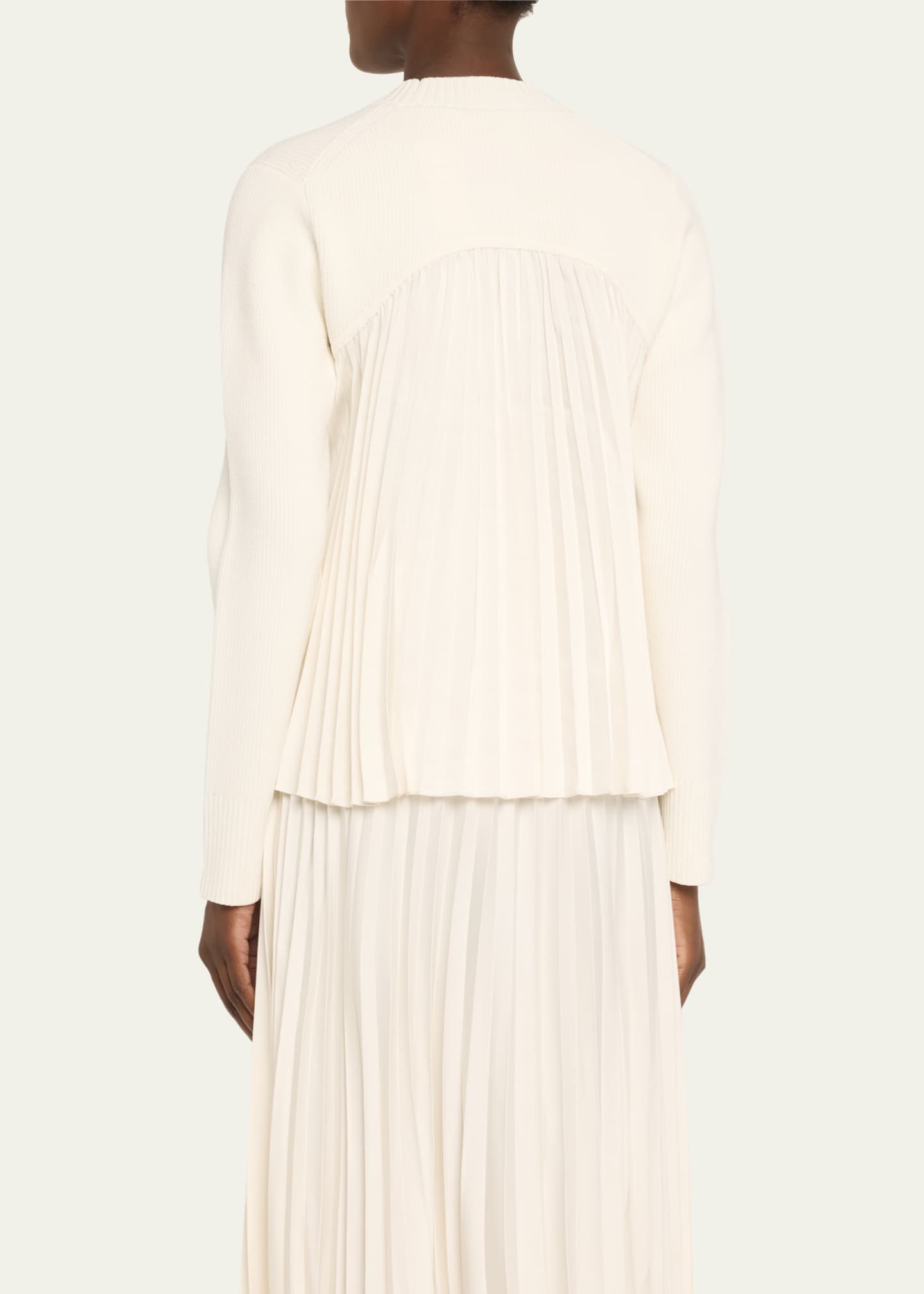 SIMKHAI Maeve Pleated Sweater Image 3 of 5
