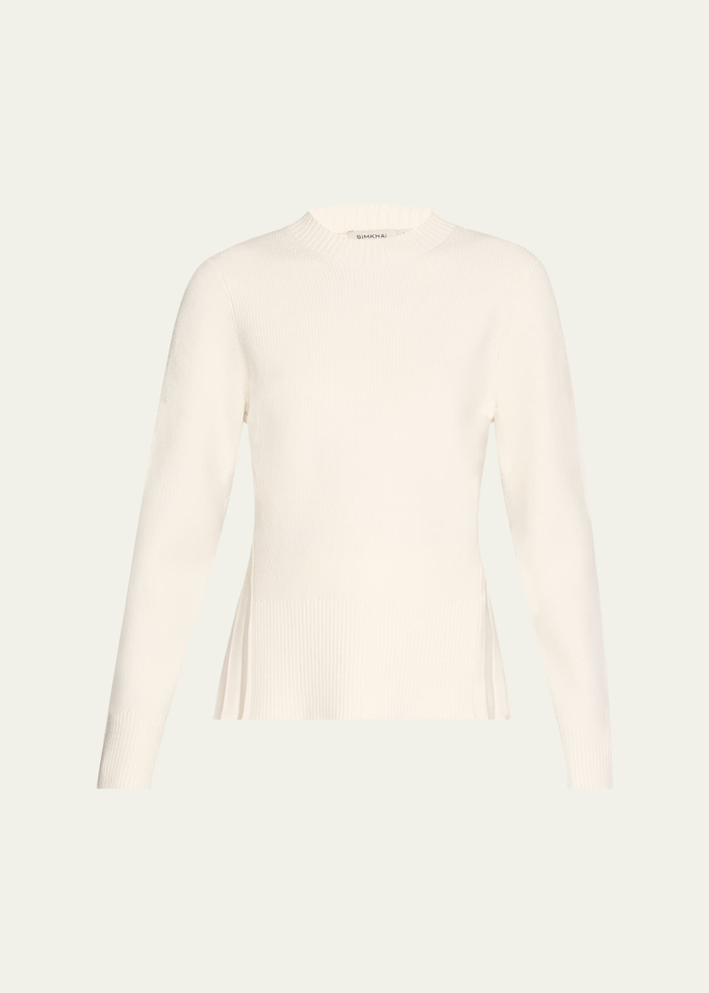 SIMKHAI Maeve Pleated Sweater Image 1 of 5