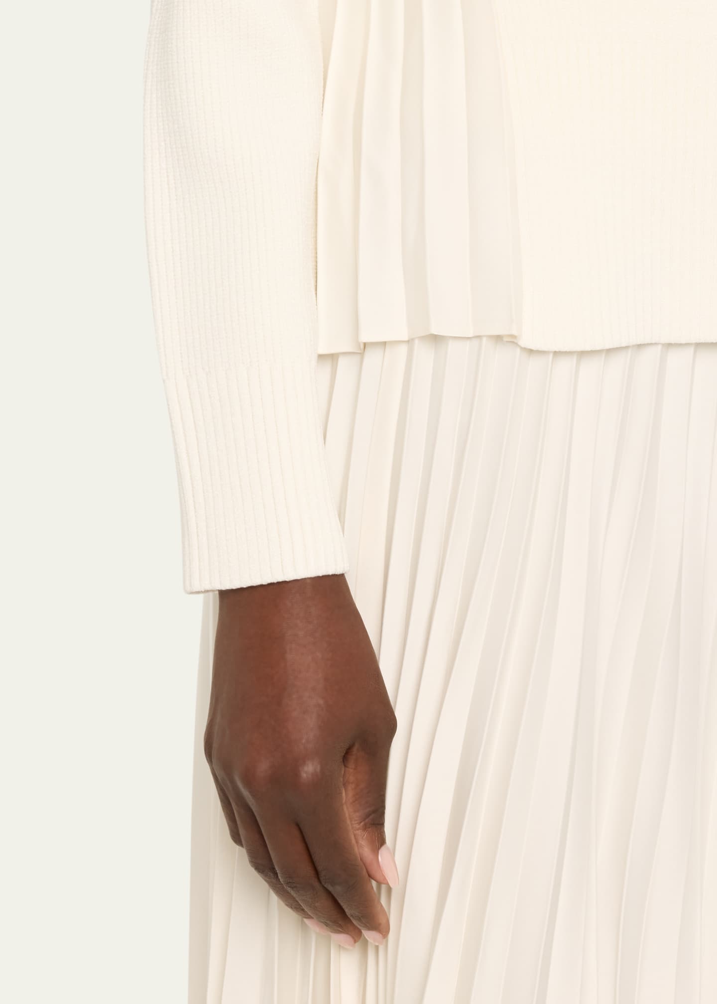 SIMKHAI Maeve Pleated Sweater Image 5 of 5