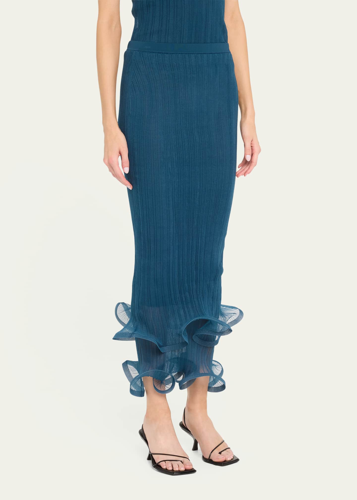 SIMKHAI Kelso Ruffle Skirt Image 4 of 5