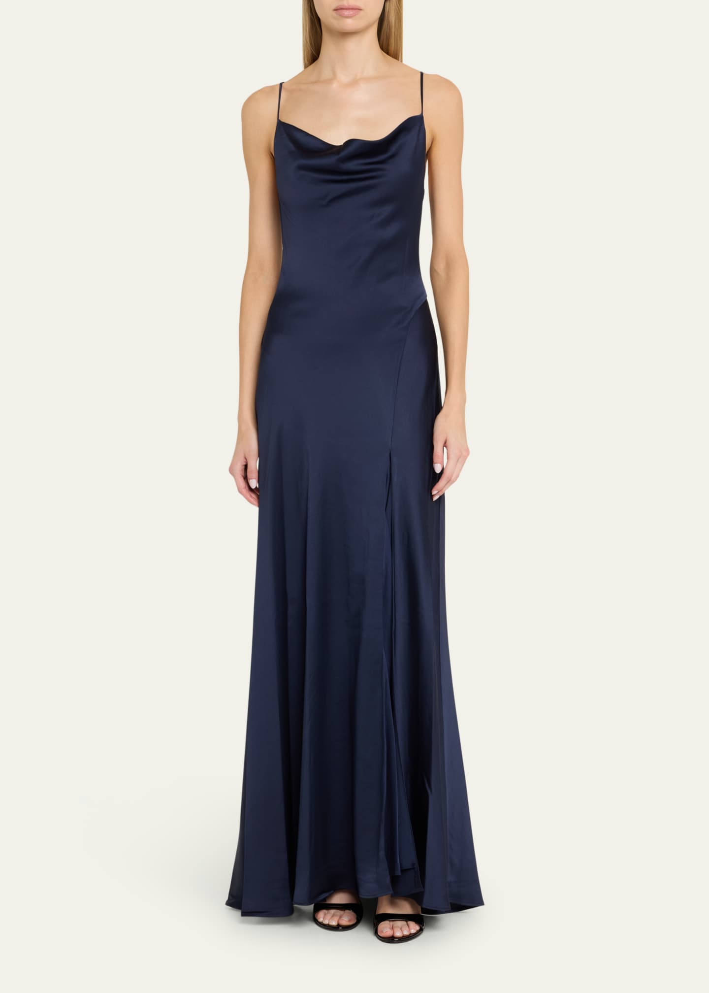 SIMKHAI Finley Satin Slip Gown Bergdorf Goodman
